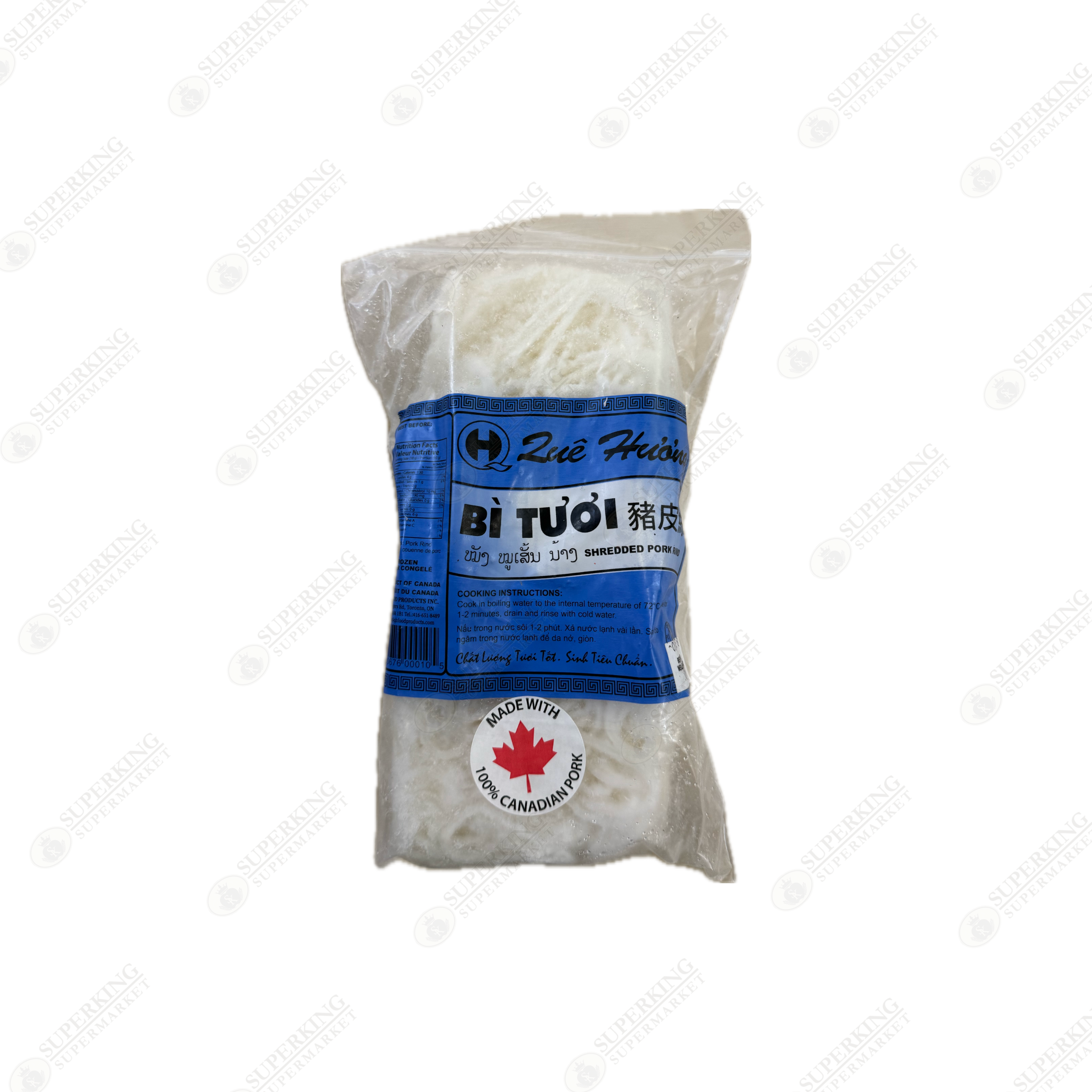 Frozen Shredded Pork Skin 24 x 400g (Bi Tuoi)