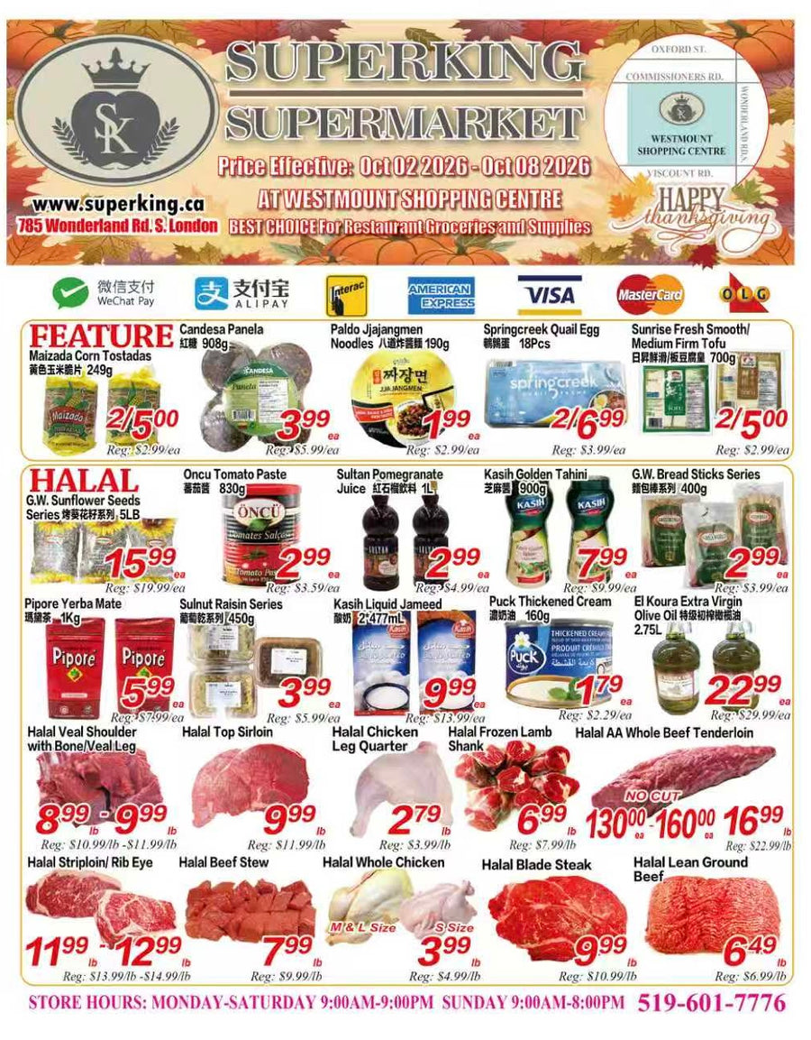 Weekly Flyer London (October 2nd-October 8th)