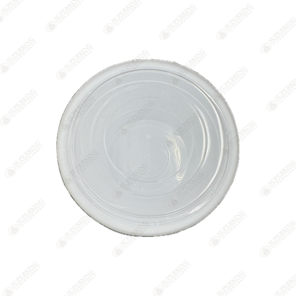 42 oz Round Bowl Microwavable Container White w/ Clear Dome Lid YN-42W (150 sets)