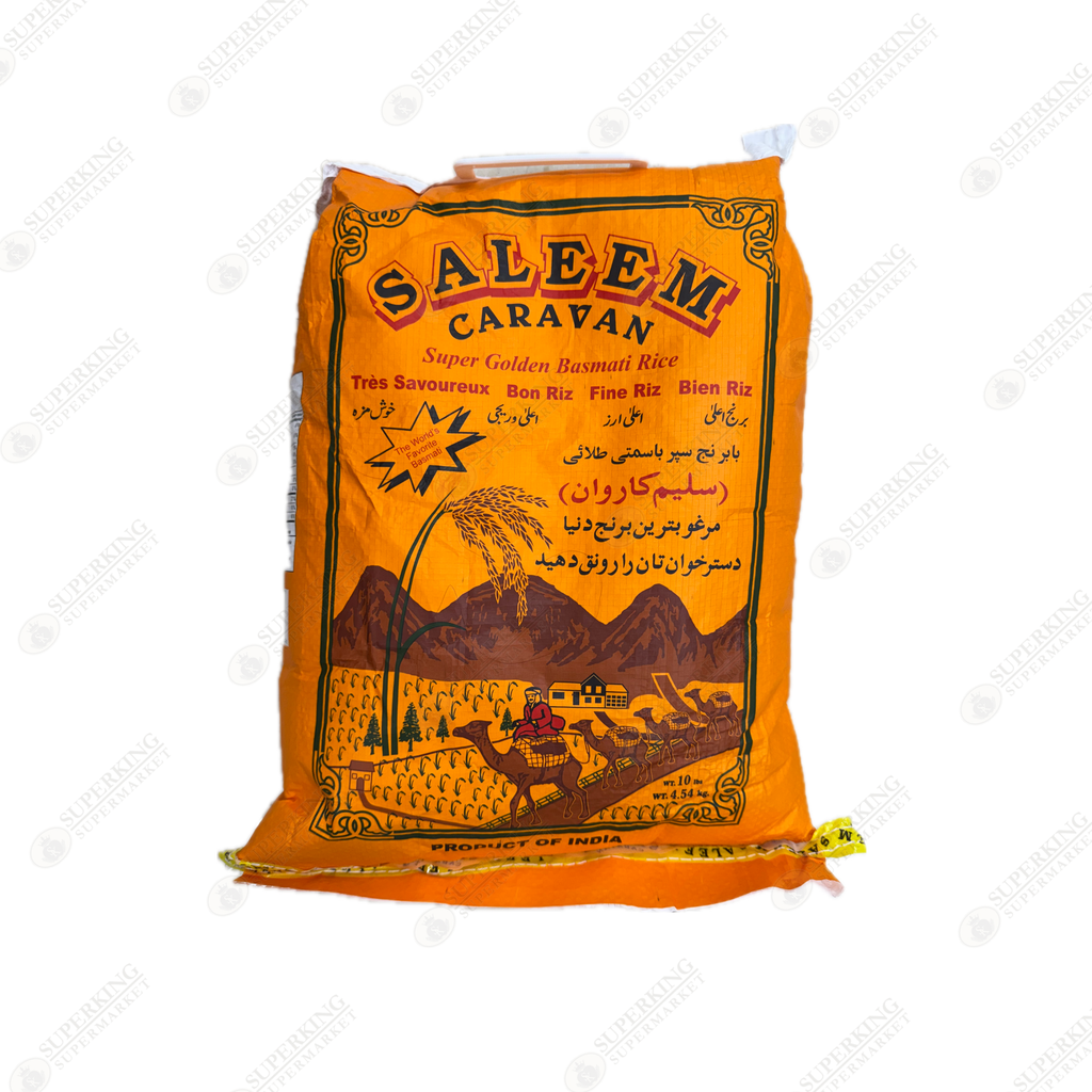 Saleem Caravan Super Golden Basmati Rice 4 x 10lbs