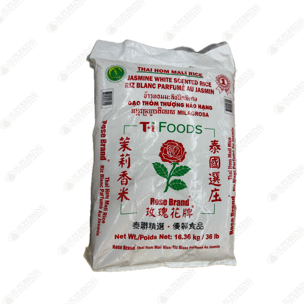 Thai Hom Mali Rice Jasmine White Scented Rice 36 lbs / 16.36 kg