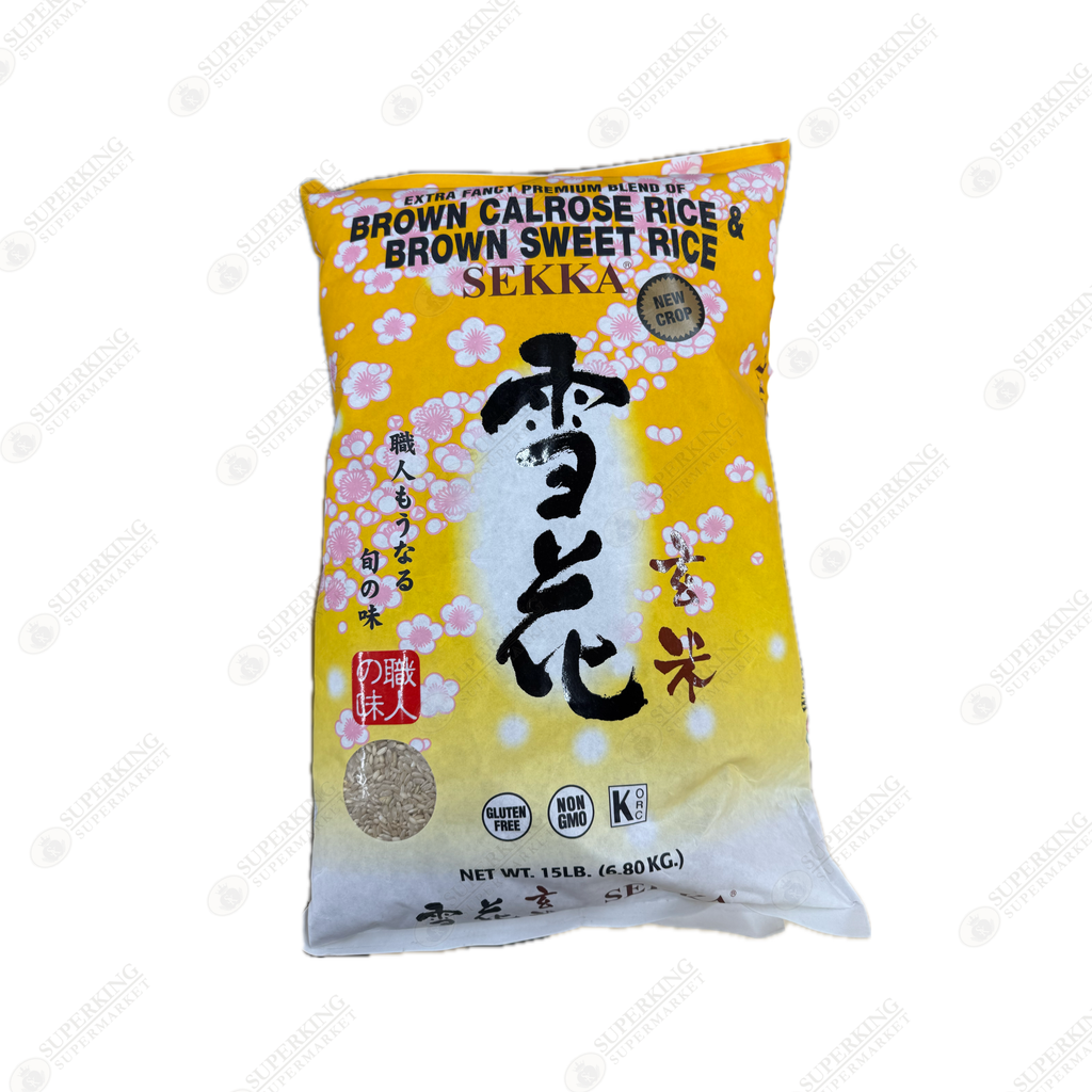 Sekka Brown Calrose Rice & Brown Sweet Rice 6.8kg / 15lbs