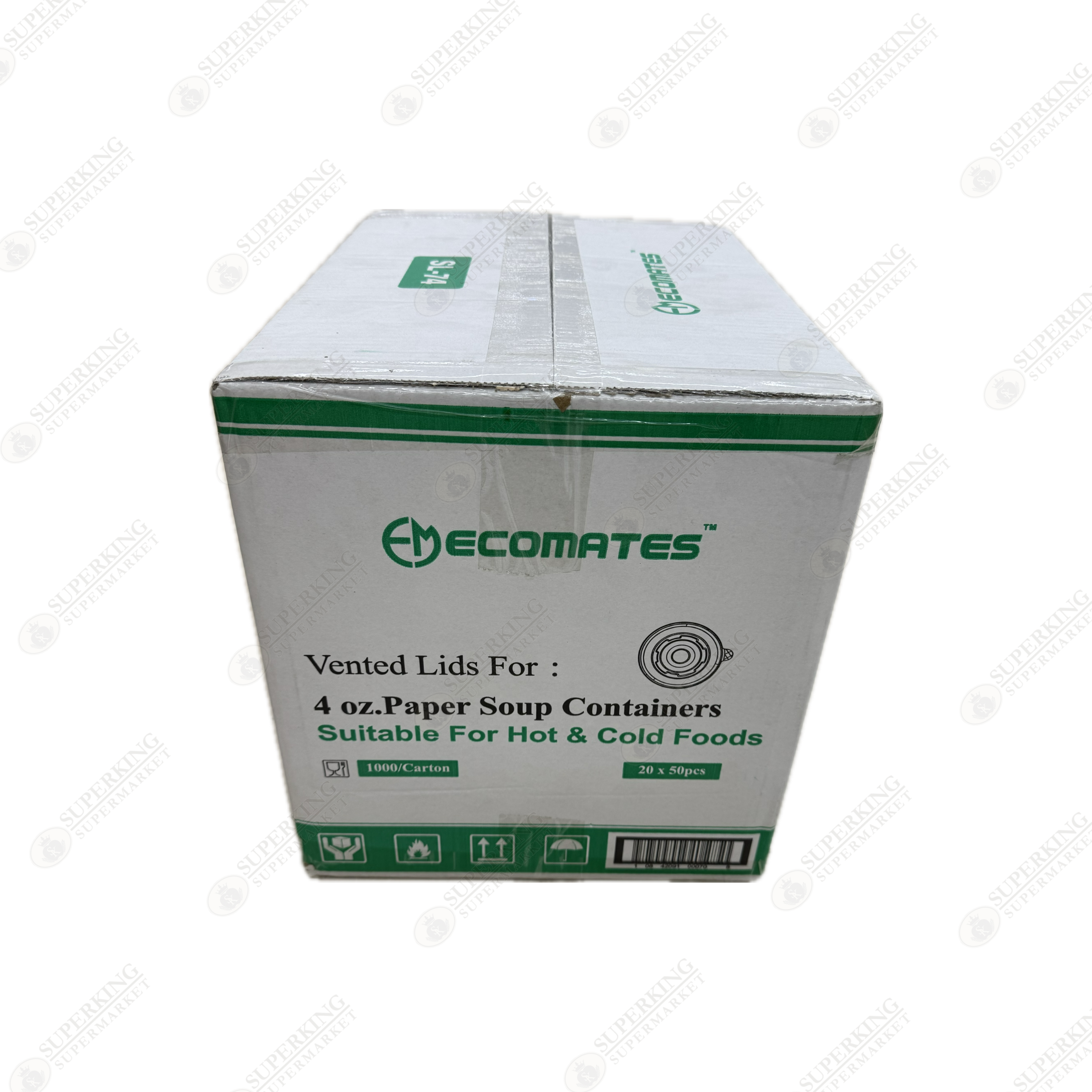 Vented Lids for 4 oz Paper Soup Containers SL-74 (1000 pieces)