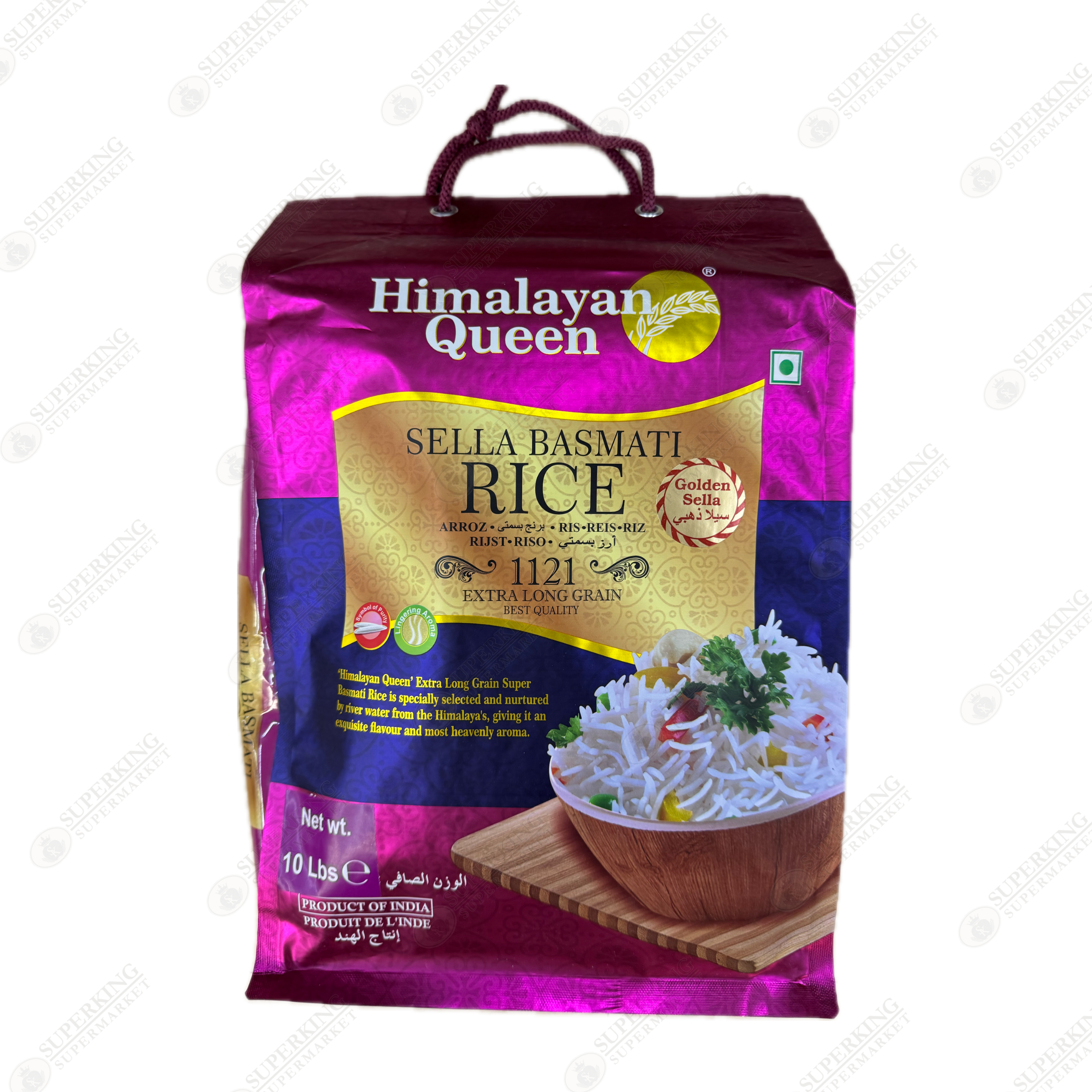 Himalayan Queen Sella Basmati Rice Extra Long Grain 10lbs