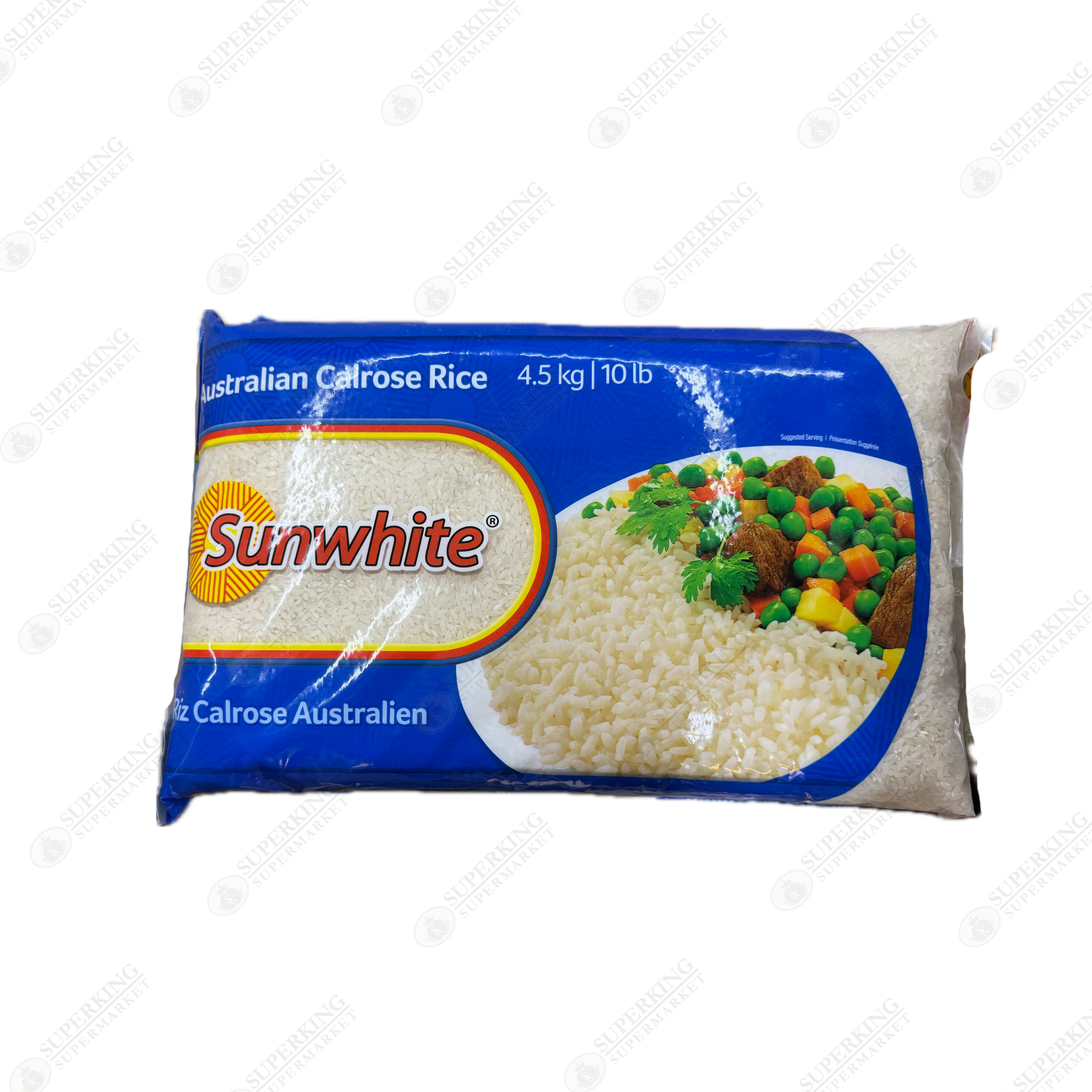 Sunwhite Australian Calrose Rice 4.5kg / 10lbs