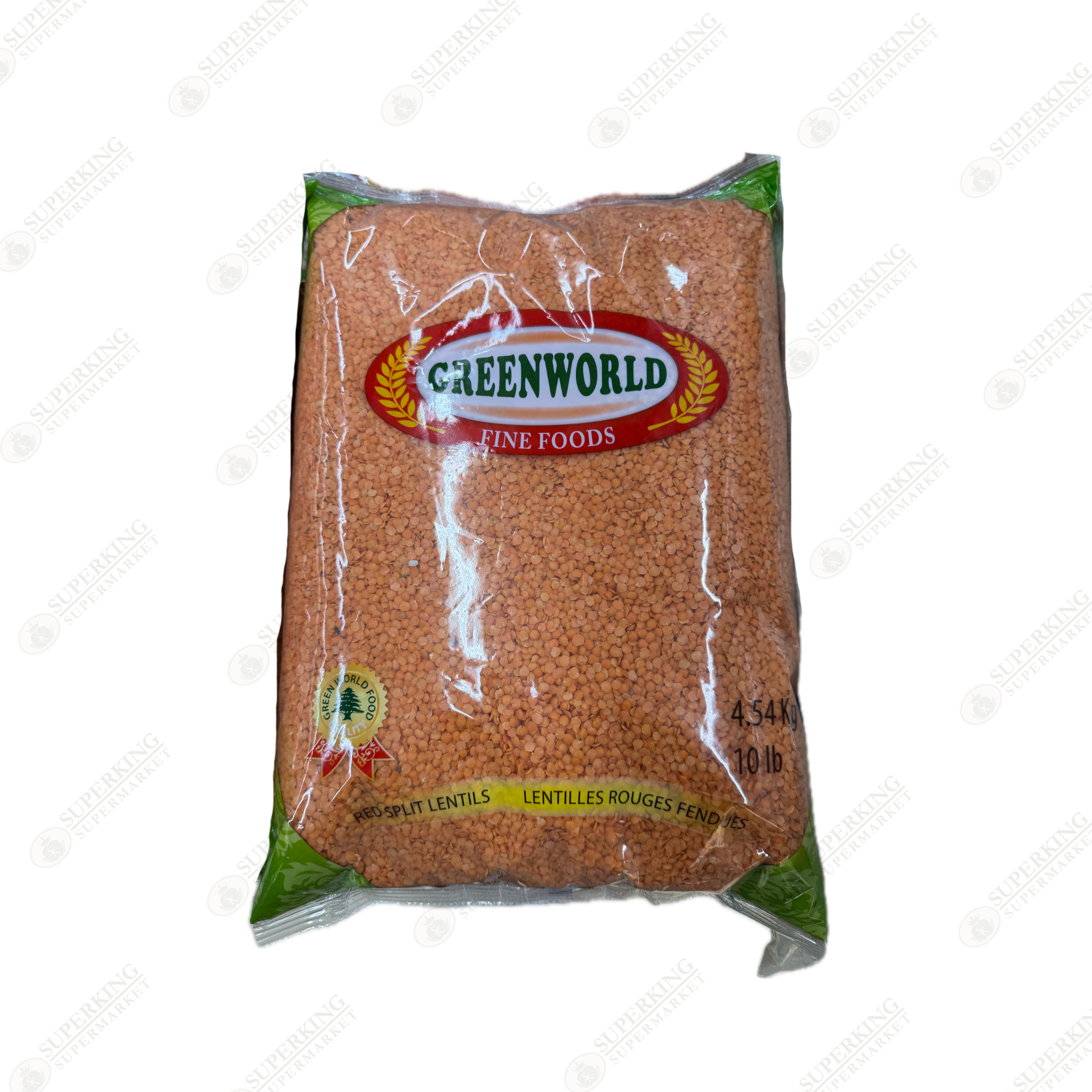 Greenworld Red Split Lentils 4.54kg / 10lbs