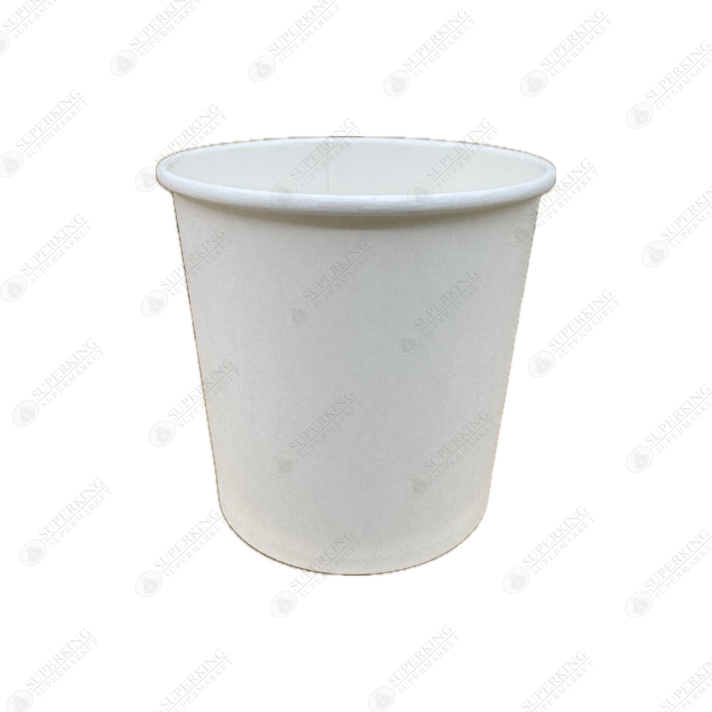 24 oz White Paper Soup Containers EM-24 (500 pieces)