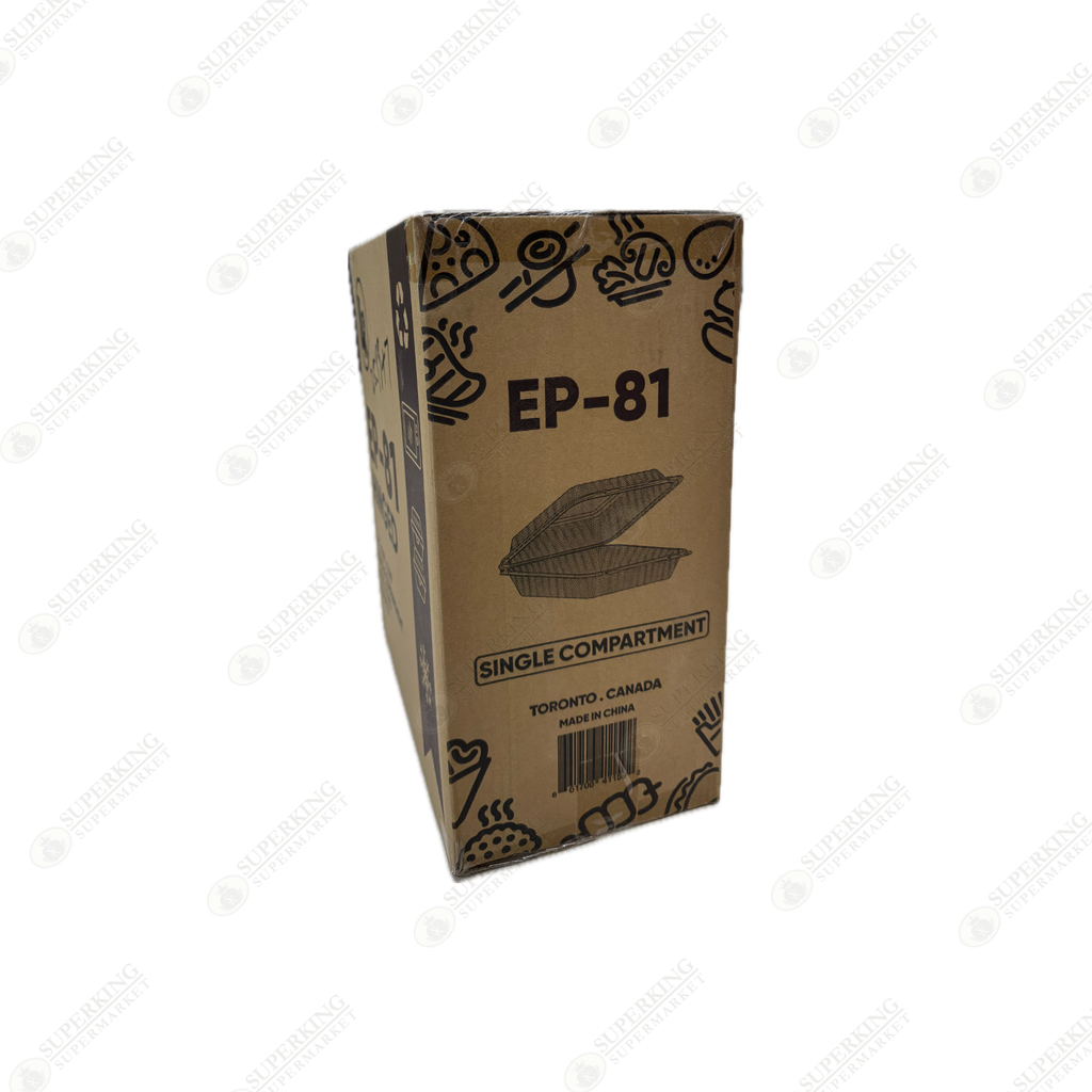 8" x 8.5" x 2.75" 1- Compartment EP-81 (150 pieces)