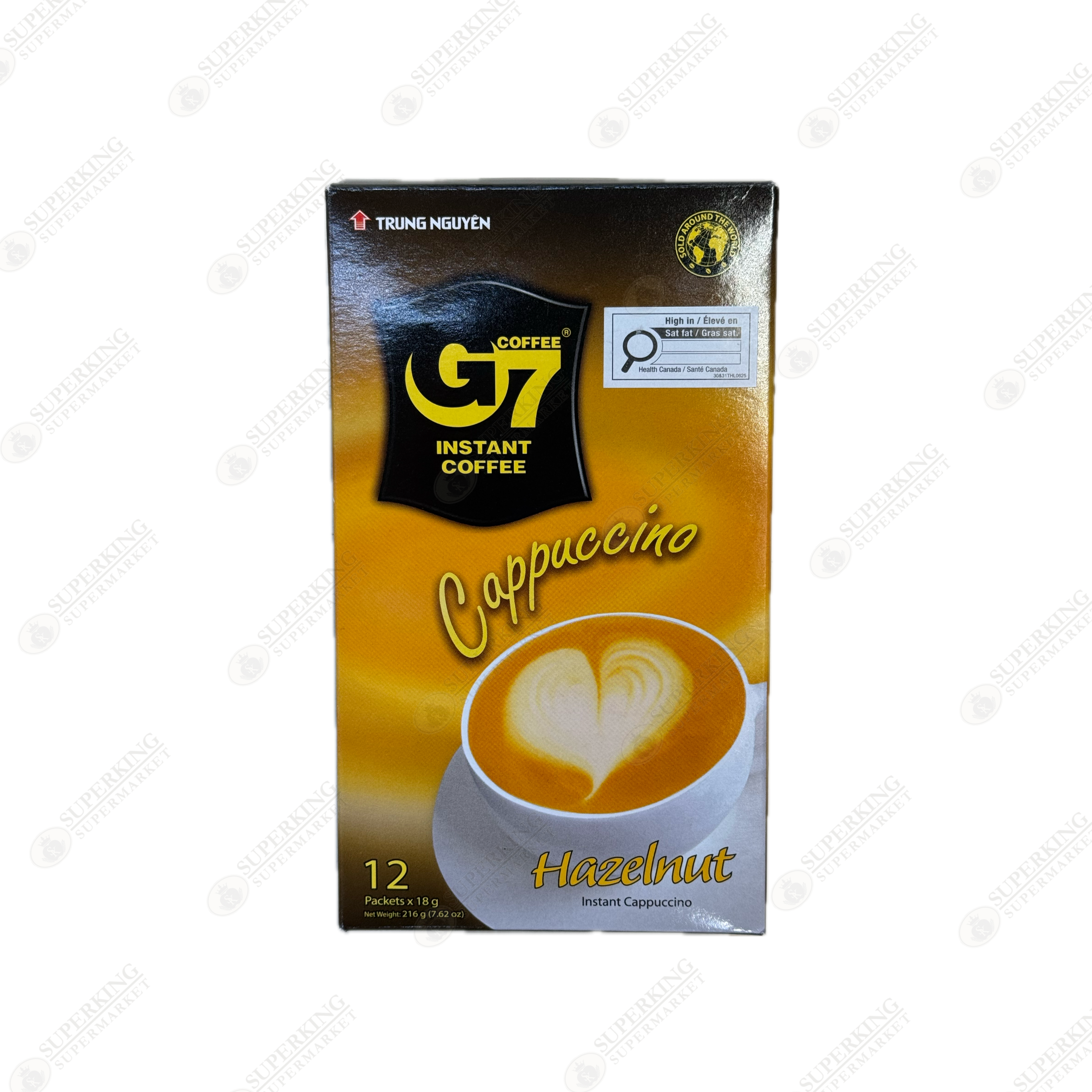 Trung Nguyen Cappuccino Hazelnut 12 x 18g