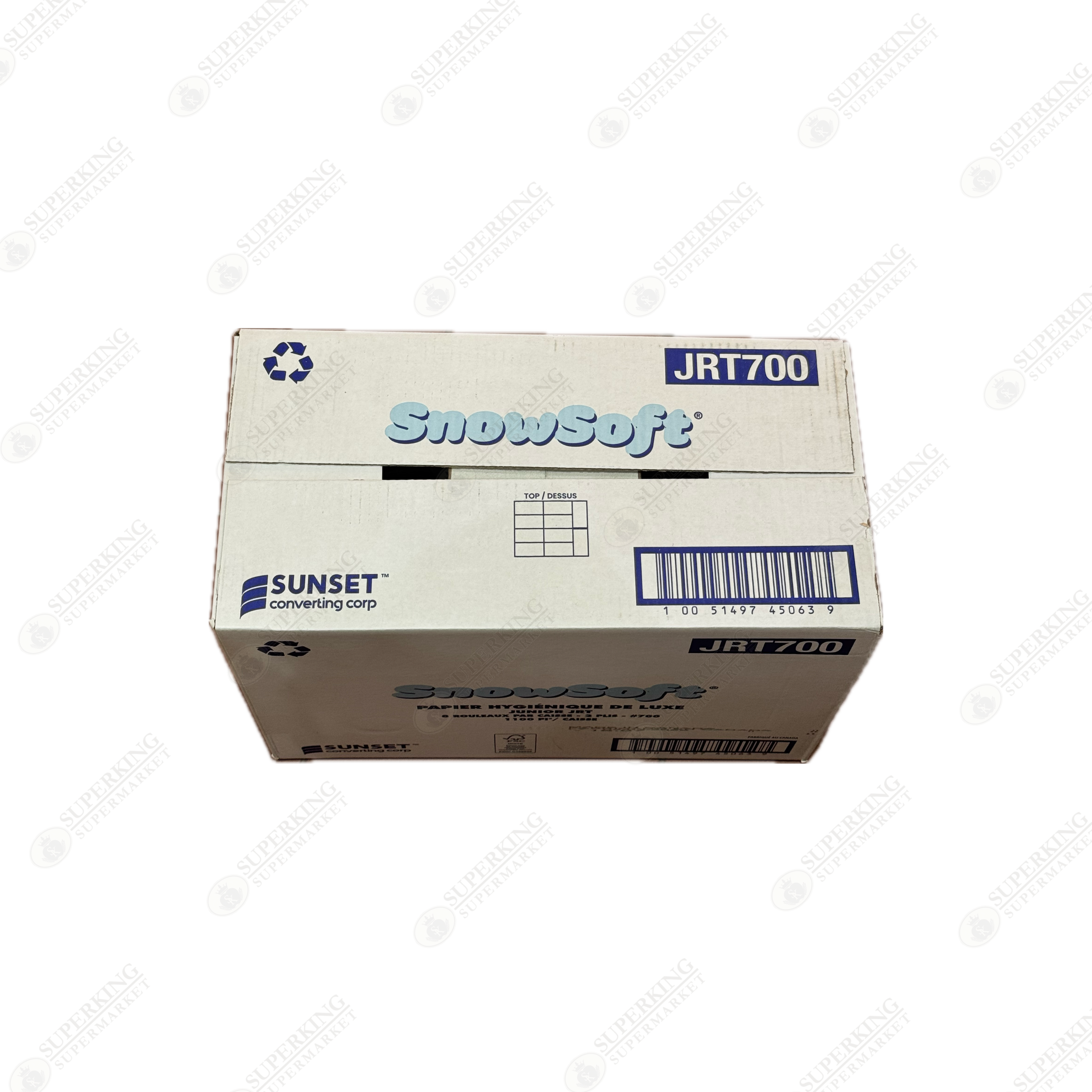 Snowsoft Jumbo Bath Tissue Roll 700 ft