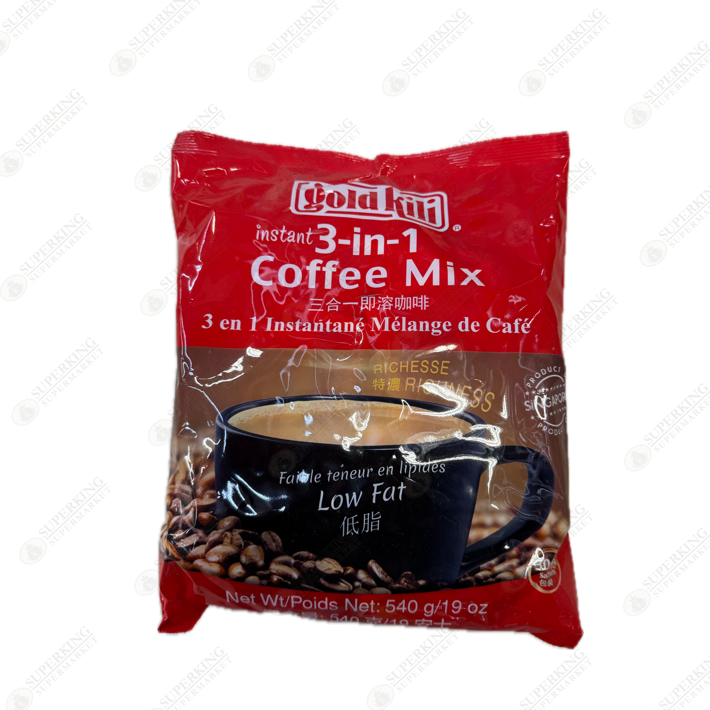 Gold Kili Instant 3-in-1 Coffee Mix 540g / 19 oz