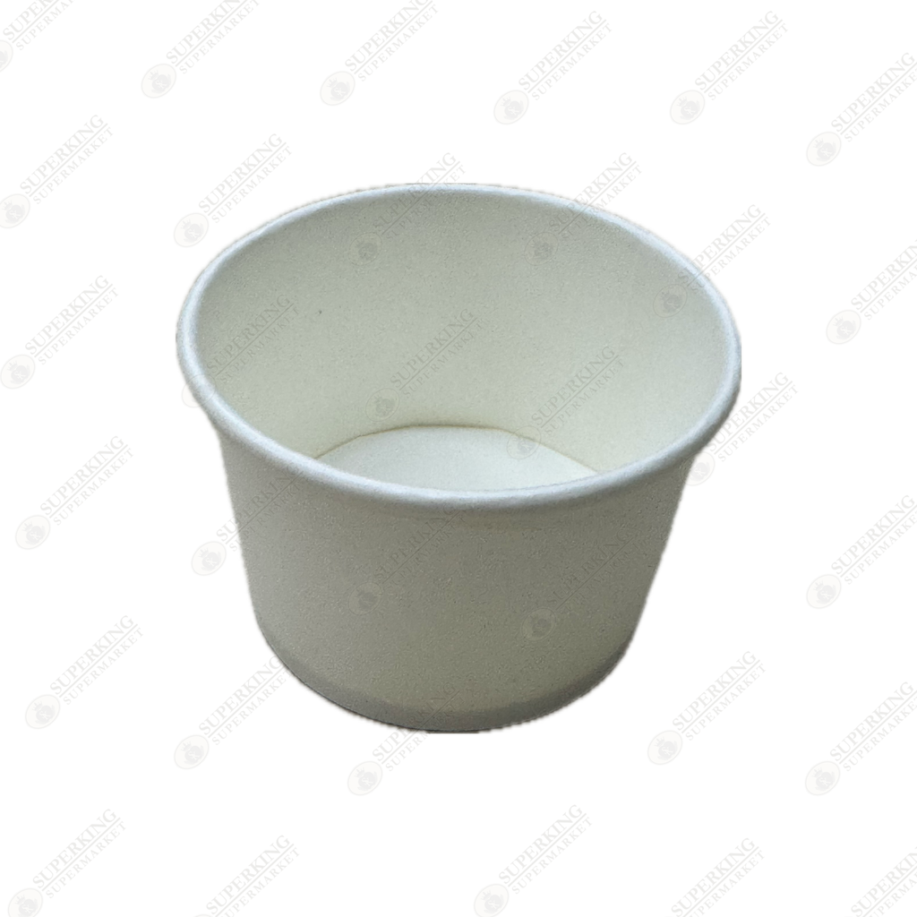 4 oz  White Paper Soup Containers EM-04 (1000 pieces)