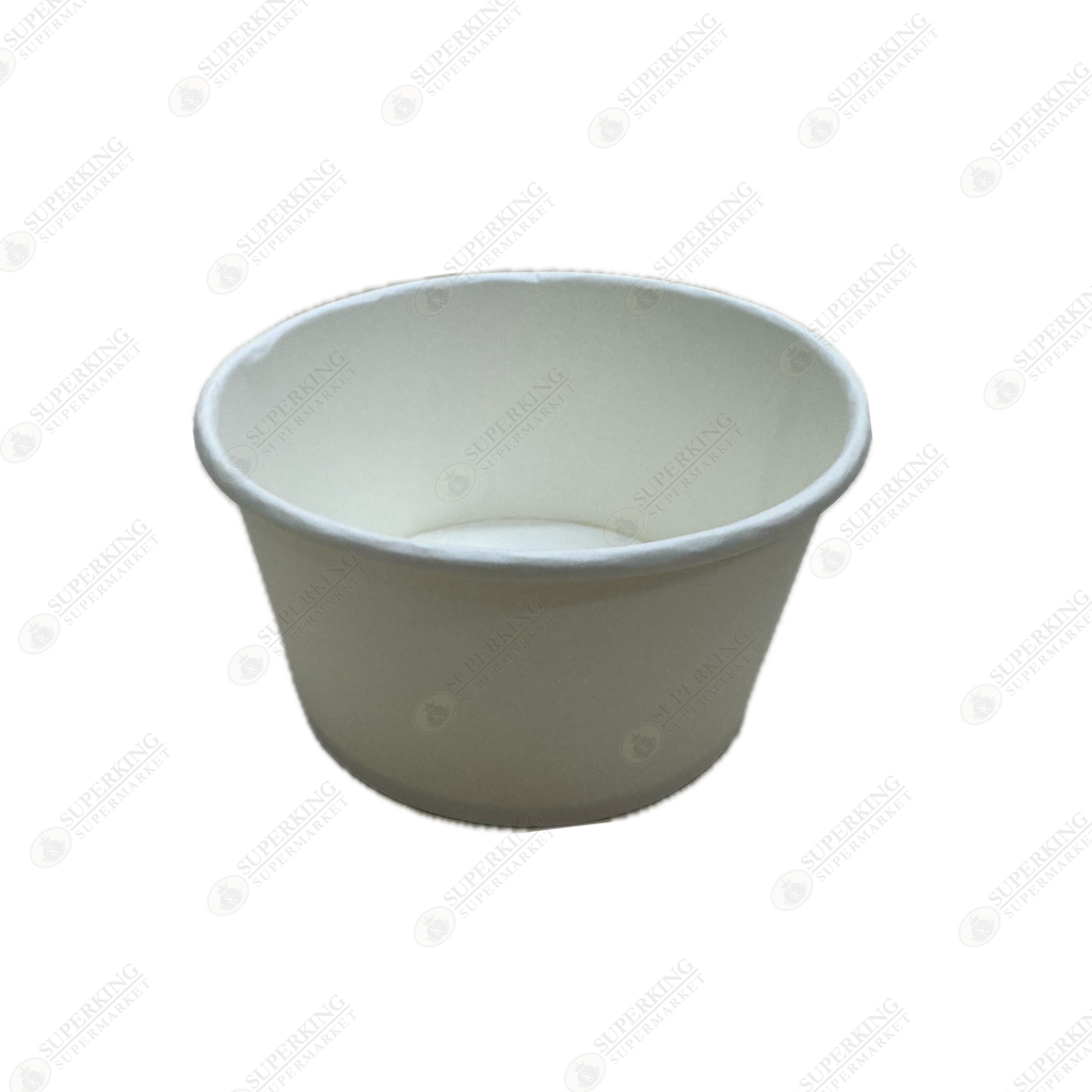 12 oz White Paper Soup Containers EM-12 (500 pieces)