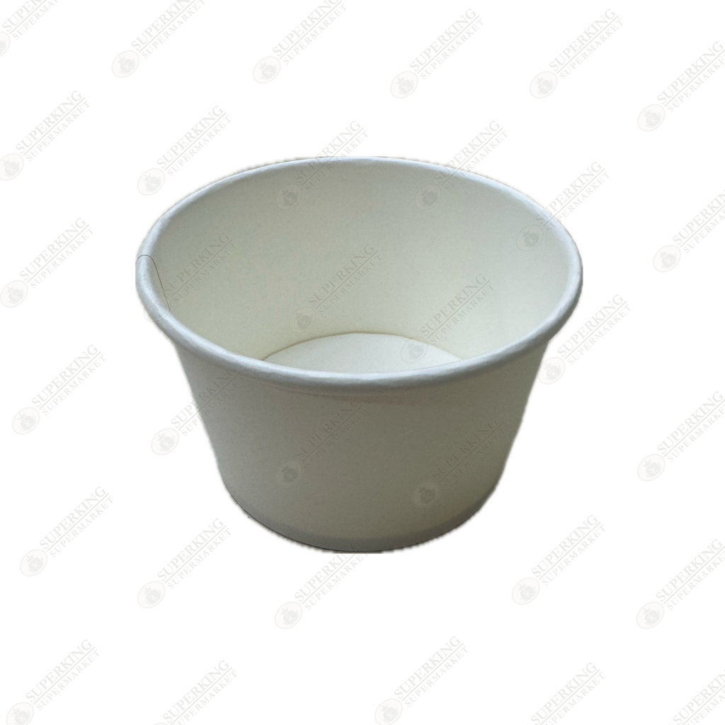 10 oz White Paper Soup Containers EM-10 (500 pieces)