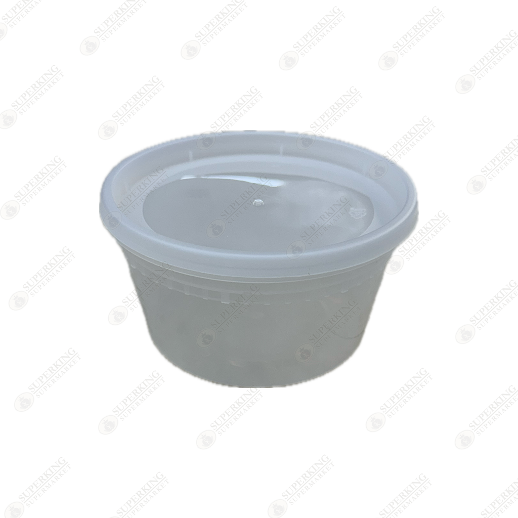 12 oz Clear Microwavable Plastic Soup & Deli Container w/Clear Lid YS-12 (240 Sets)