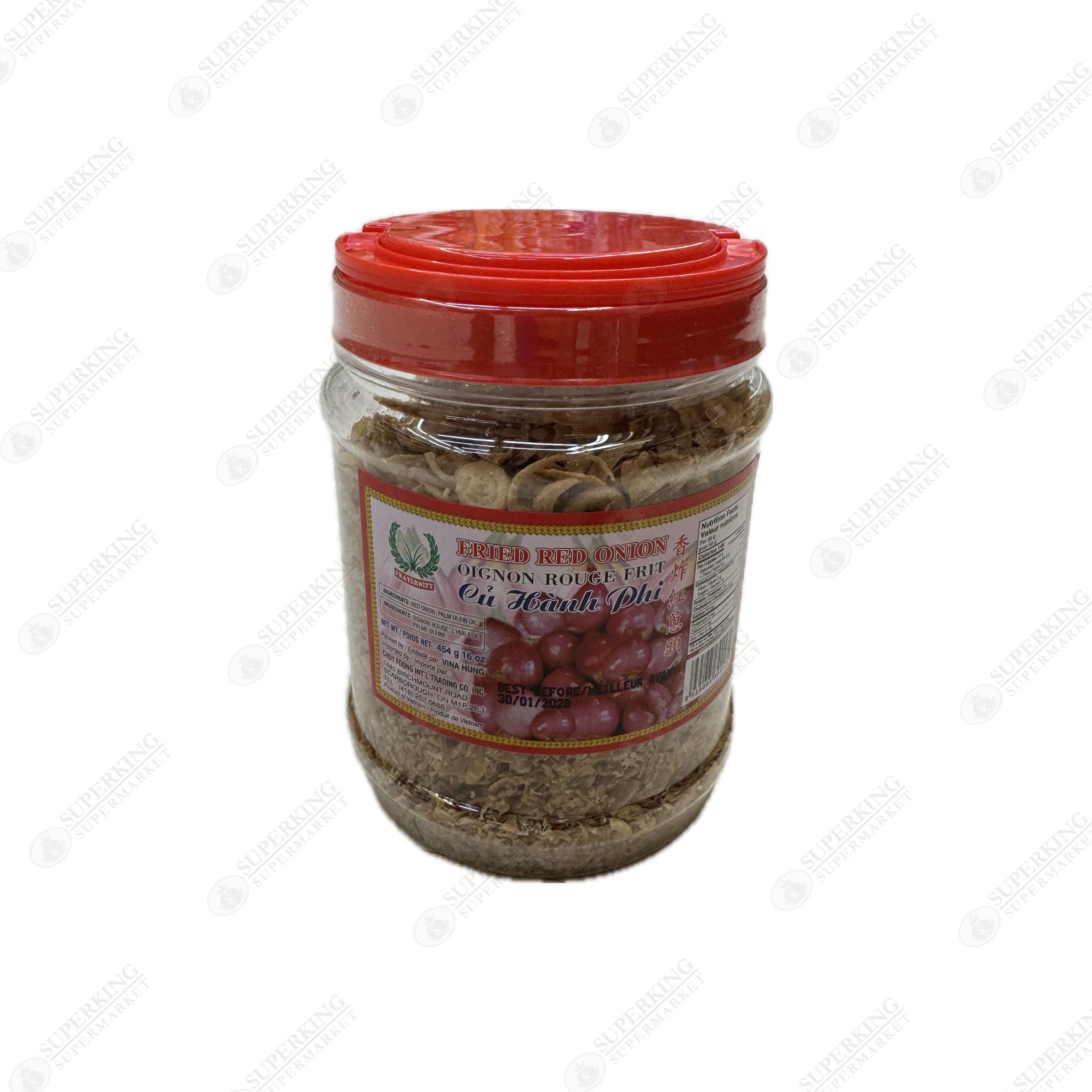 Fraternity Brand Fried Red Onion 454g
