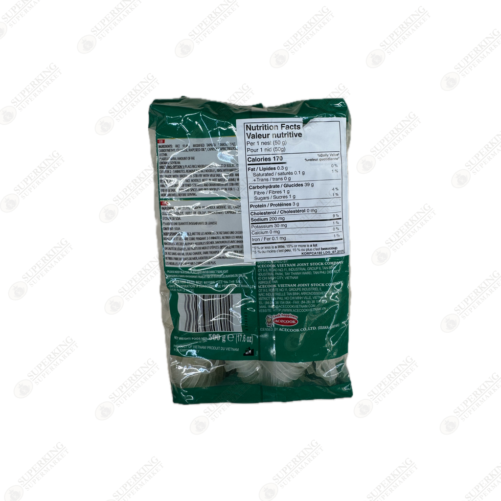 Acecook Oh!Ricey rice Noodles 500g / 17.6oz