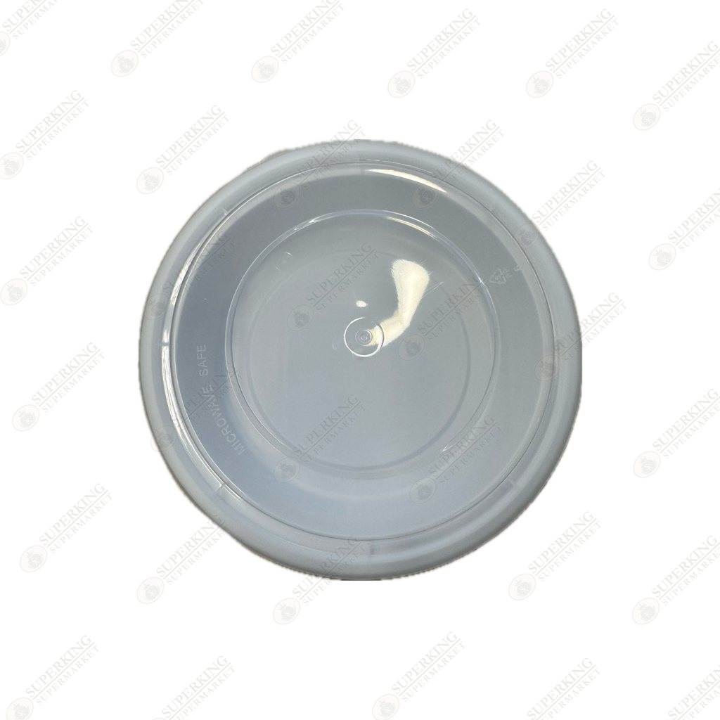 24 oz Round White Microwavable Container w/ Clear Dome Lid YR-24W (150 sets)
