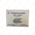 EP-206 Clamshell Container (150 pieces) Stackable & Microwavable