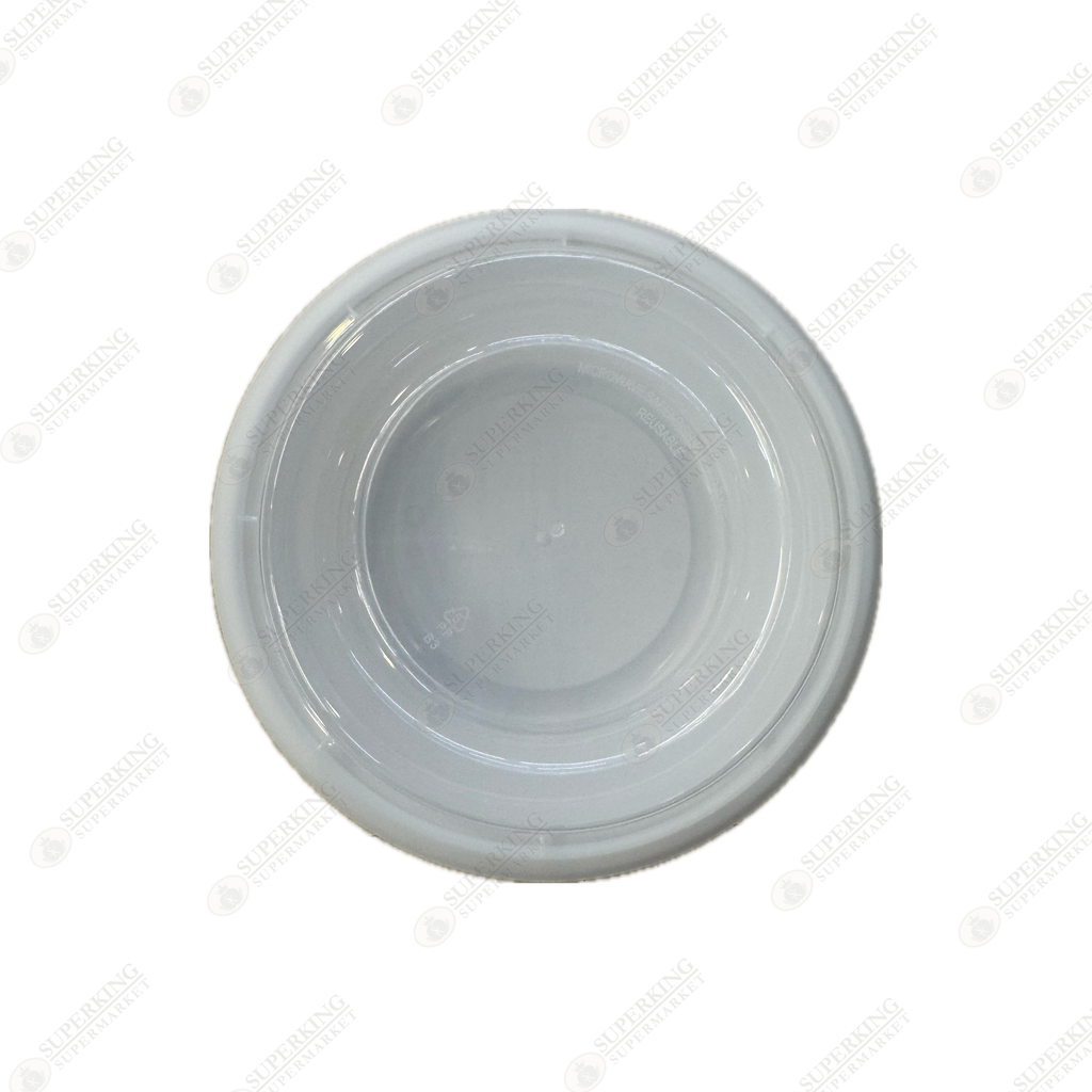 32 oz Round Microwavable Container White w/ Clear Dome Lid Y-929W (150 sets)