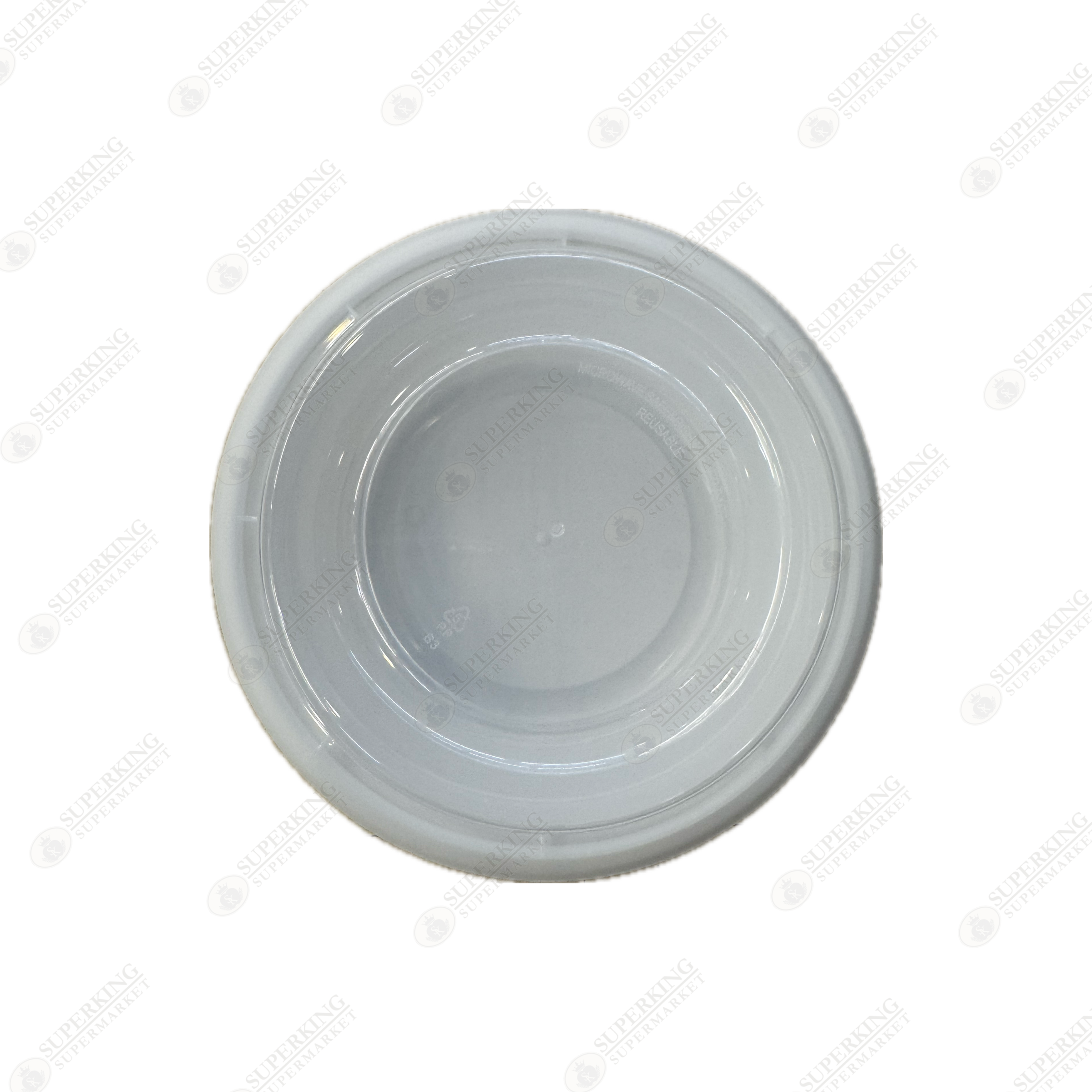 32 oz Round Microwavable Container White w/ Clear Dome Lid Y-929W (150 sets)