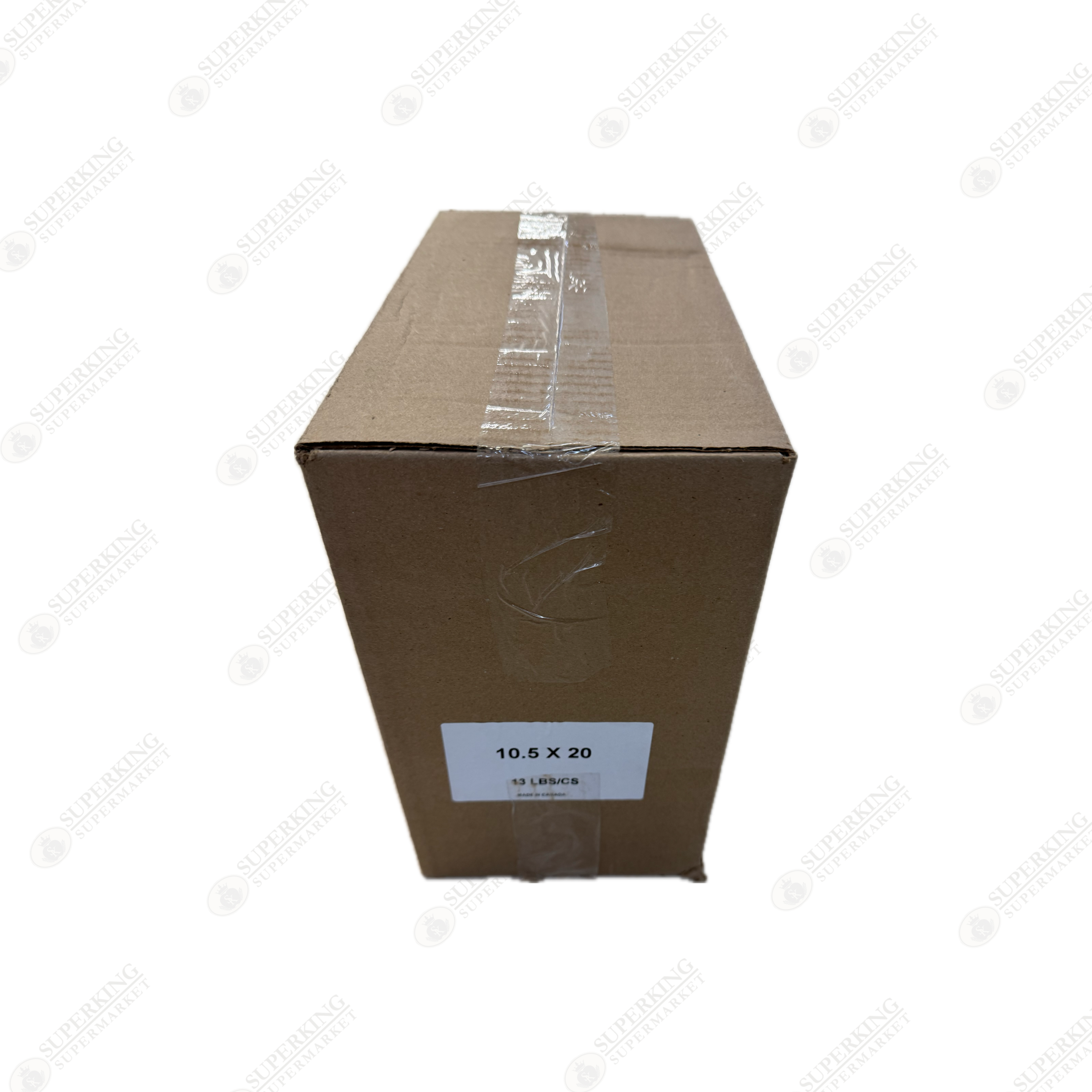 كيس فانيلة أبيض S-2 مقاس 10.5 × 20 بوصة (14 رطل)