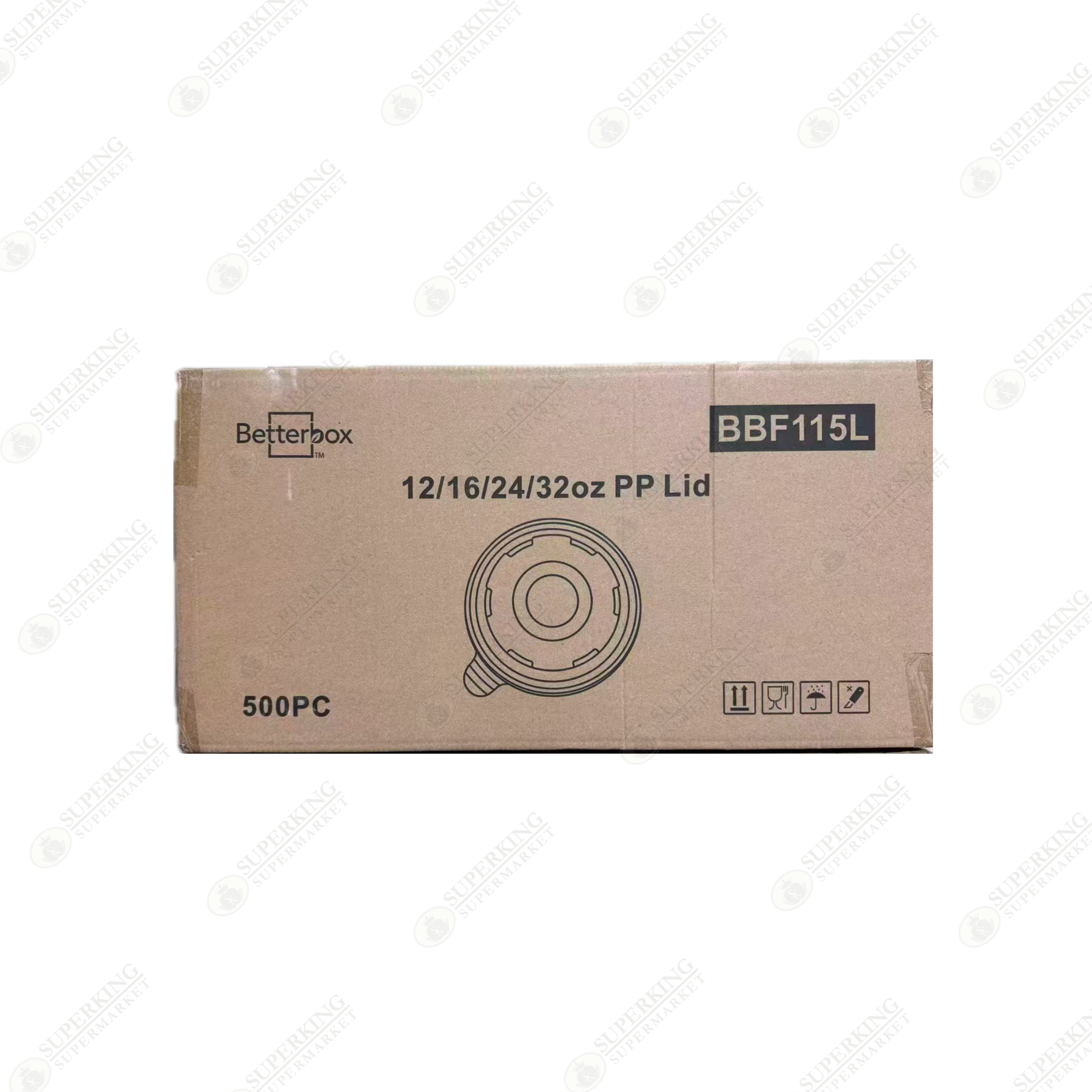 BB115L 12/16/24/32oz PP Lid (500 pieces)