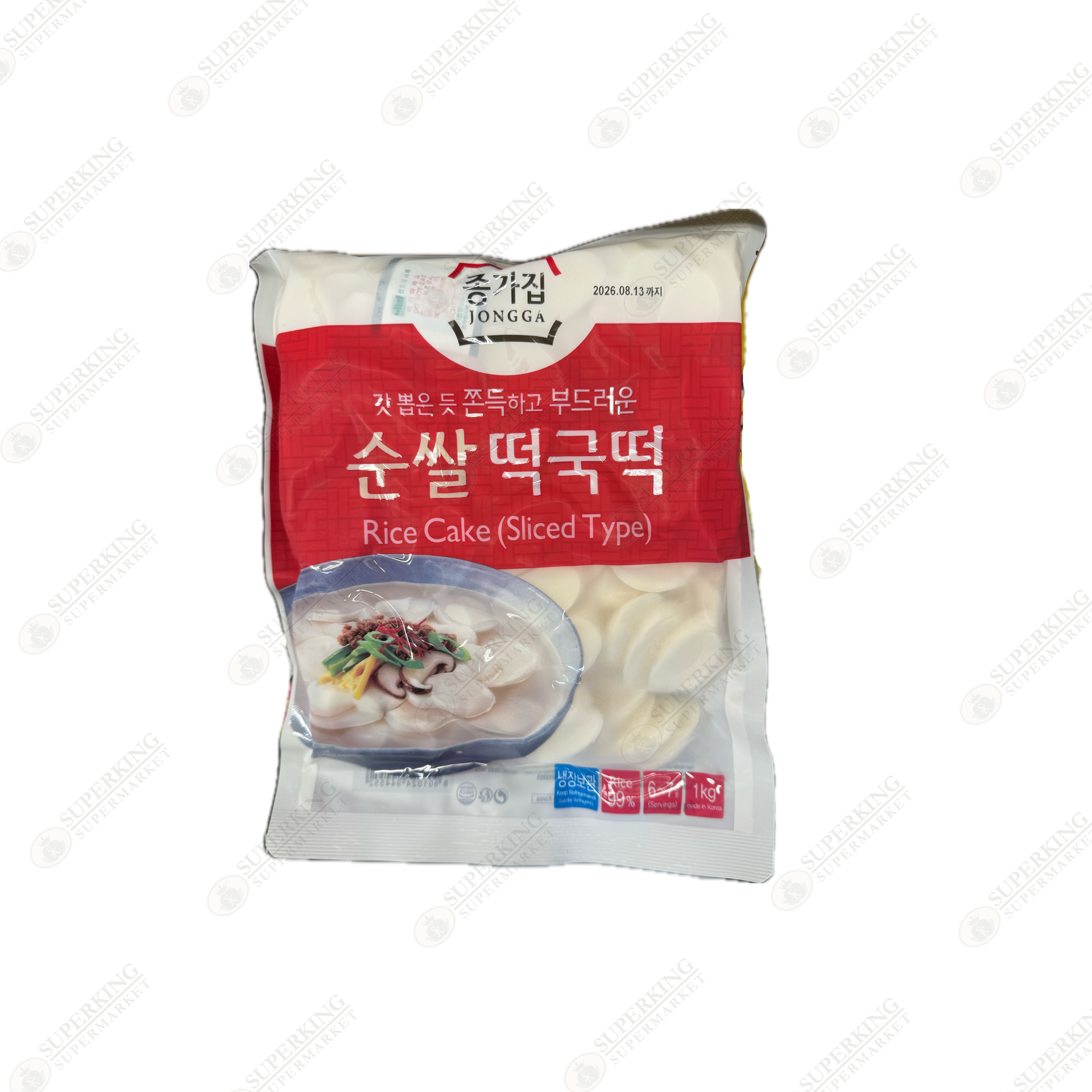 Jongga Sliced Rice Cake 5 x 1kg – Superking Supermarket