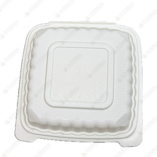 9" x 9" 3-Compartment MP-0903 Clamshell Container (150 pieces)