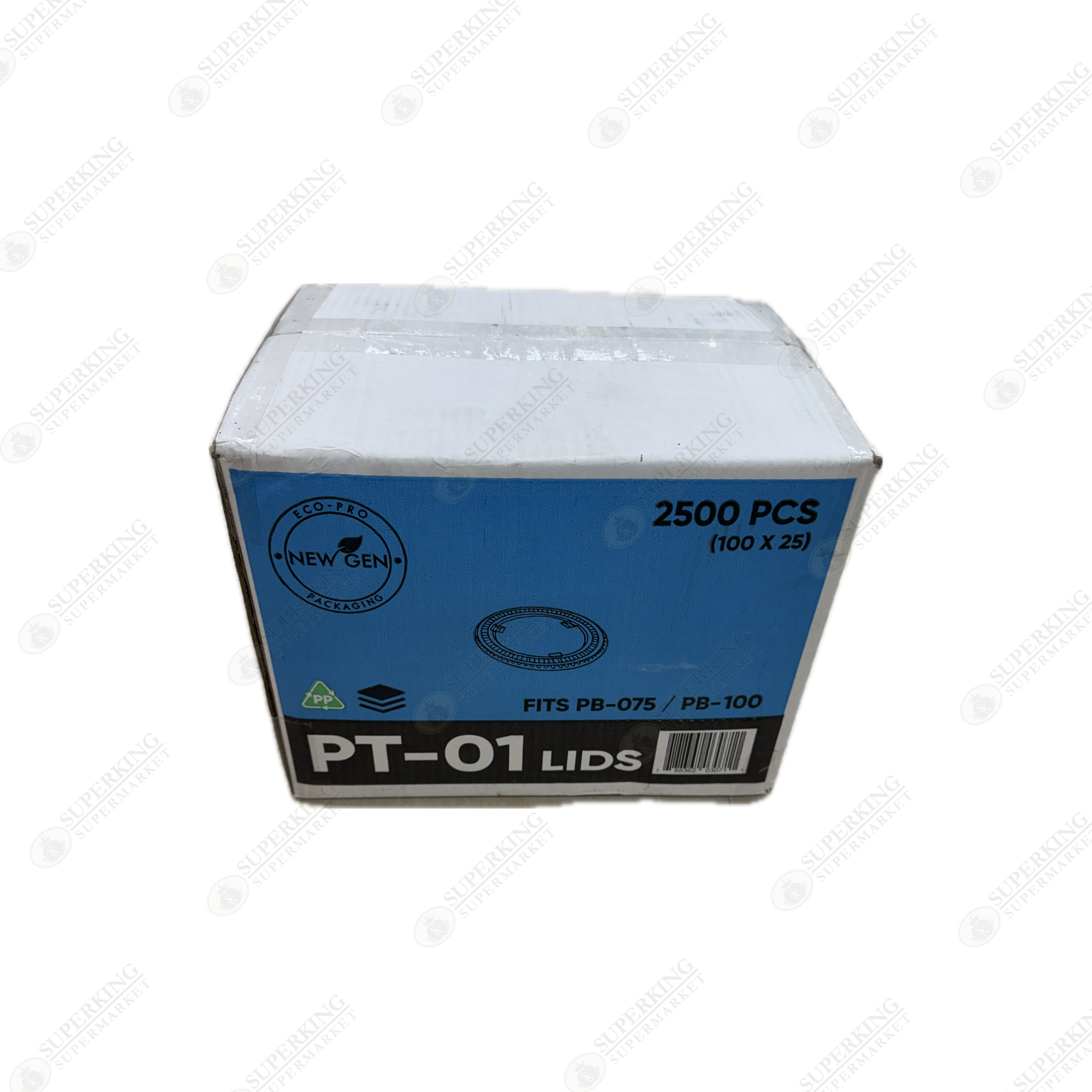 PT-01 Plastic Lids (2500 pieces) - Fits PB-075 & PB-100