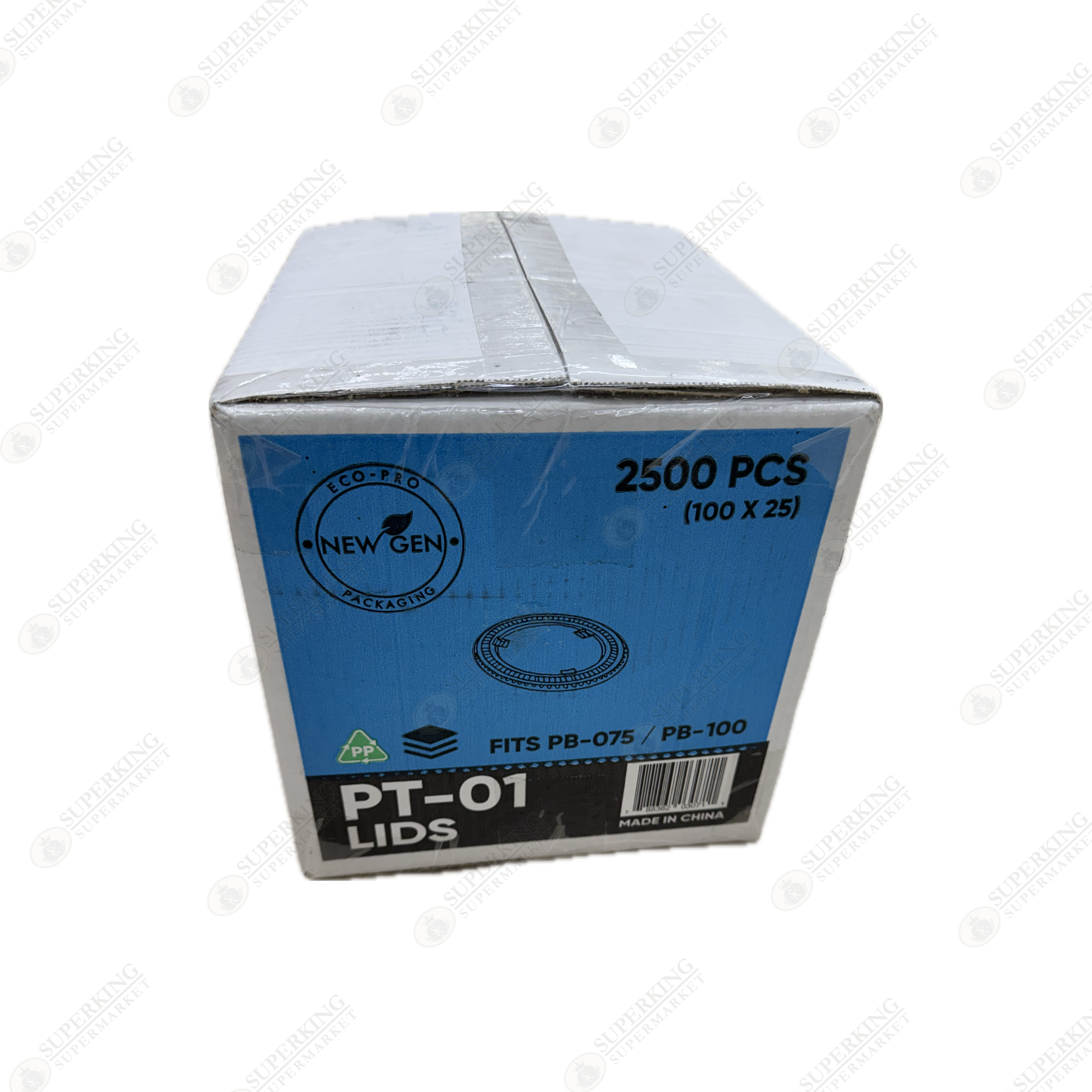 PT-01 Plastic Lids (2500 pieces) - Fits PB-075 & PB-100