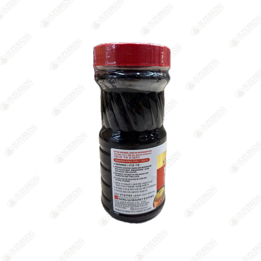 Wang Korea Brand Beef B.B.Q Sauce 12 x 840g