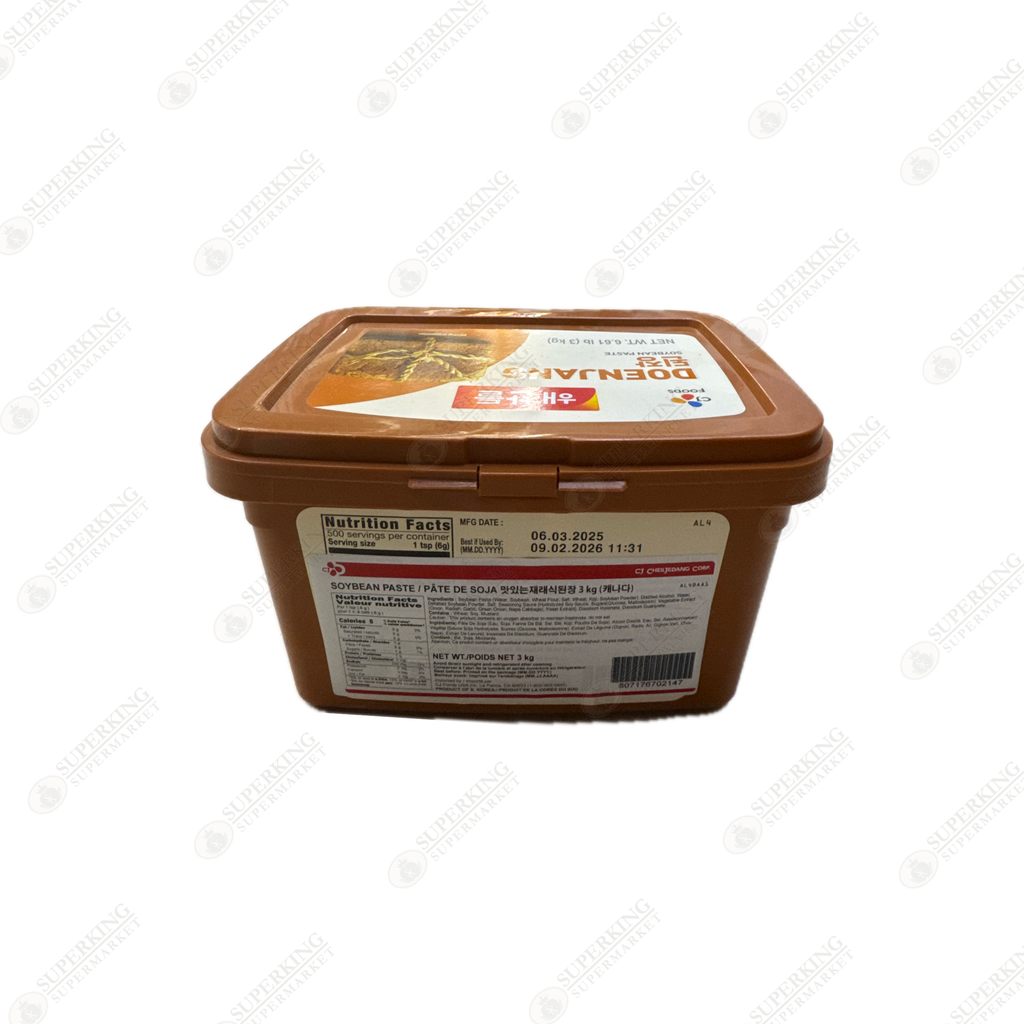 CJ Foods Doenjang Soybean Paste 3kg / 6.61lb