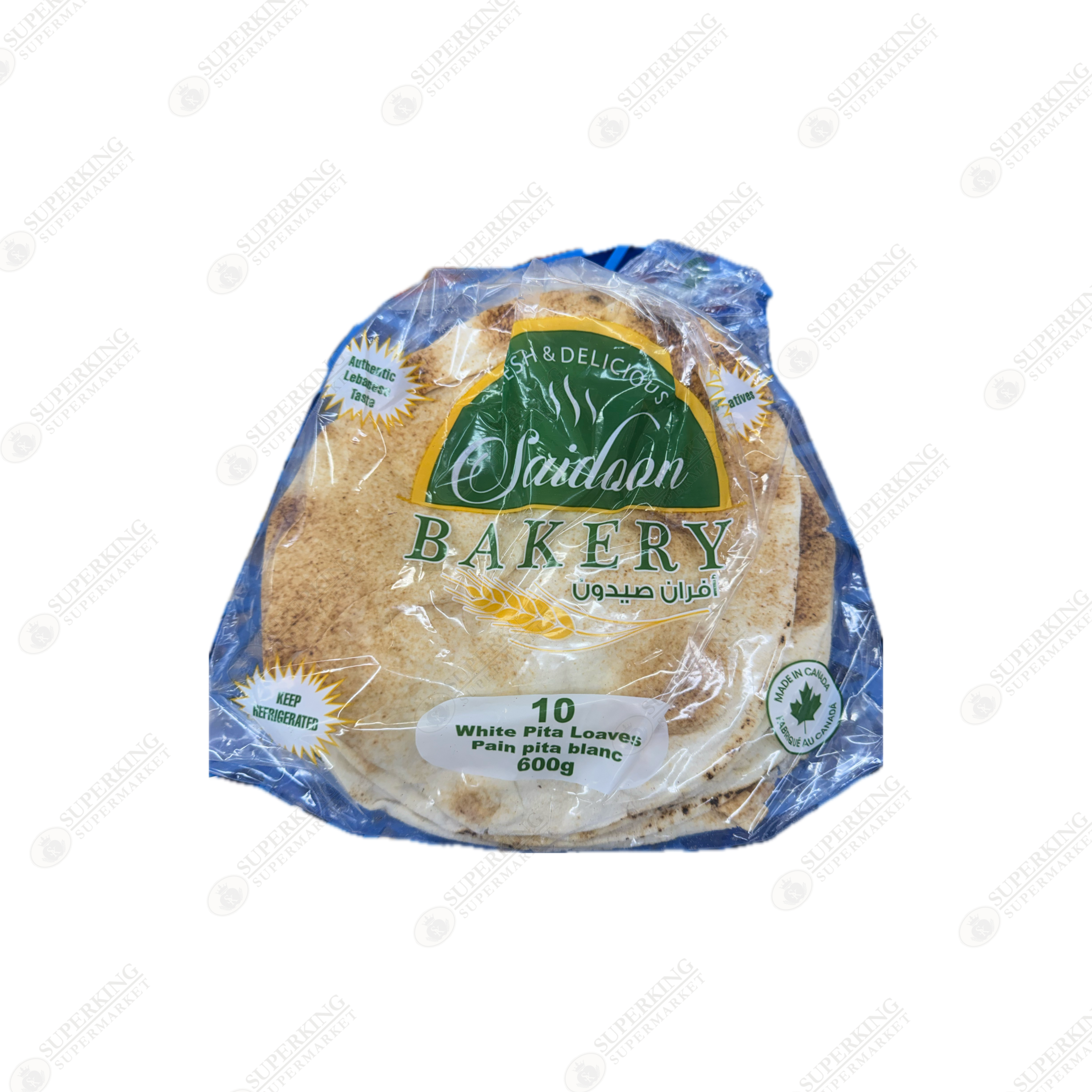 White Pita (pack of 10/600g)