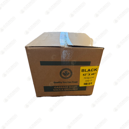 42" x 48" Black Garbage bags (200 count)