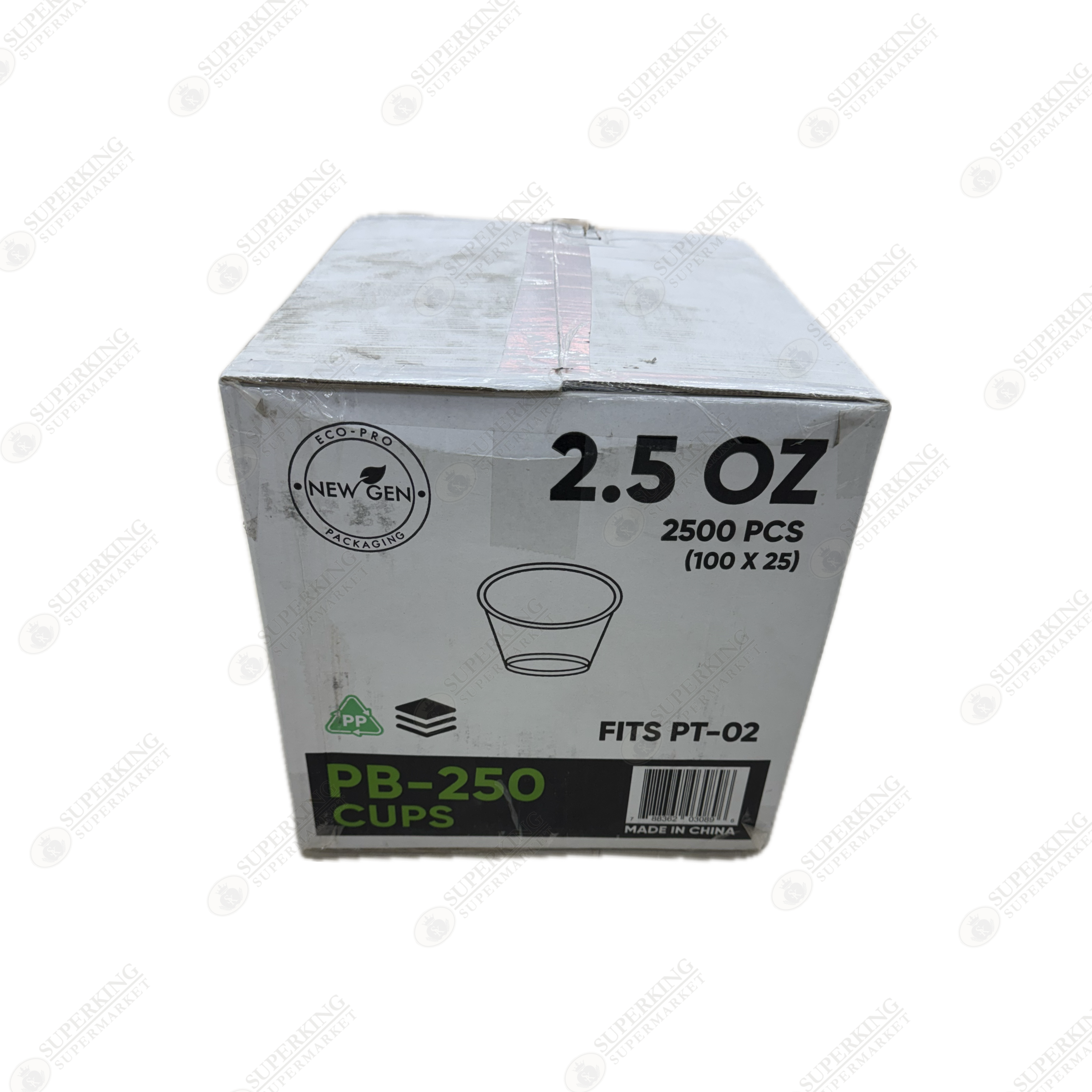 2.5 oz Plastic Cups PB-250 (2500 Pieces) - Fits PT-02