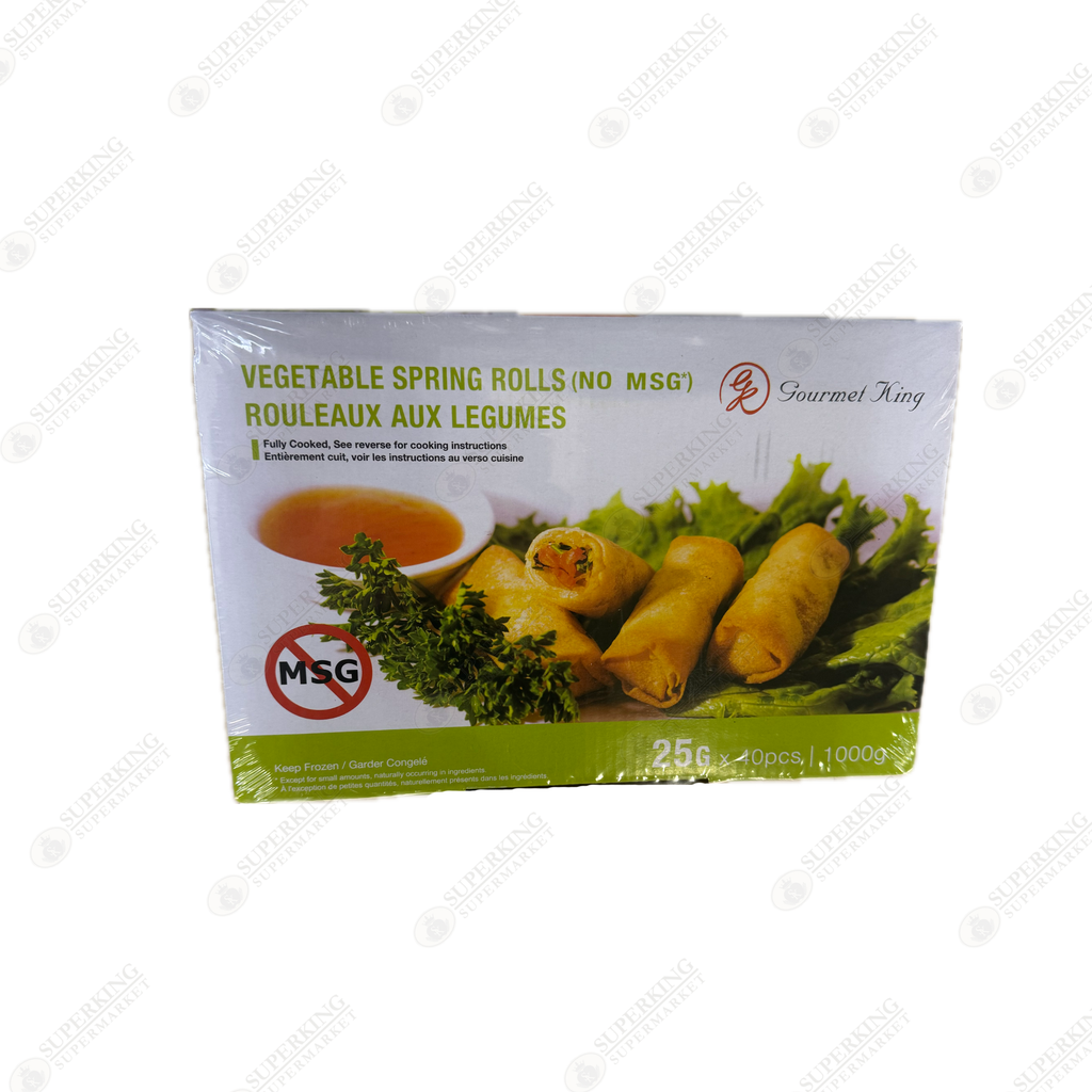 Frozen Vegetable Spring Rolls 10kg (10 packs x 1000g, 10 pieces per pack)