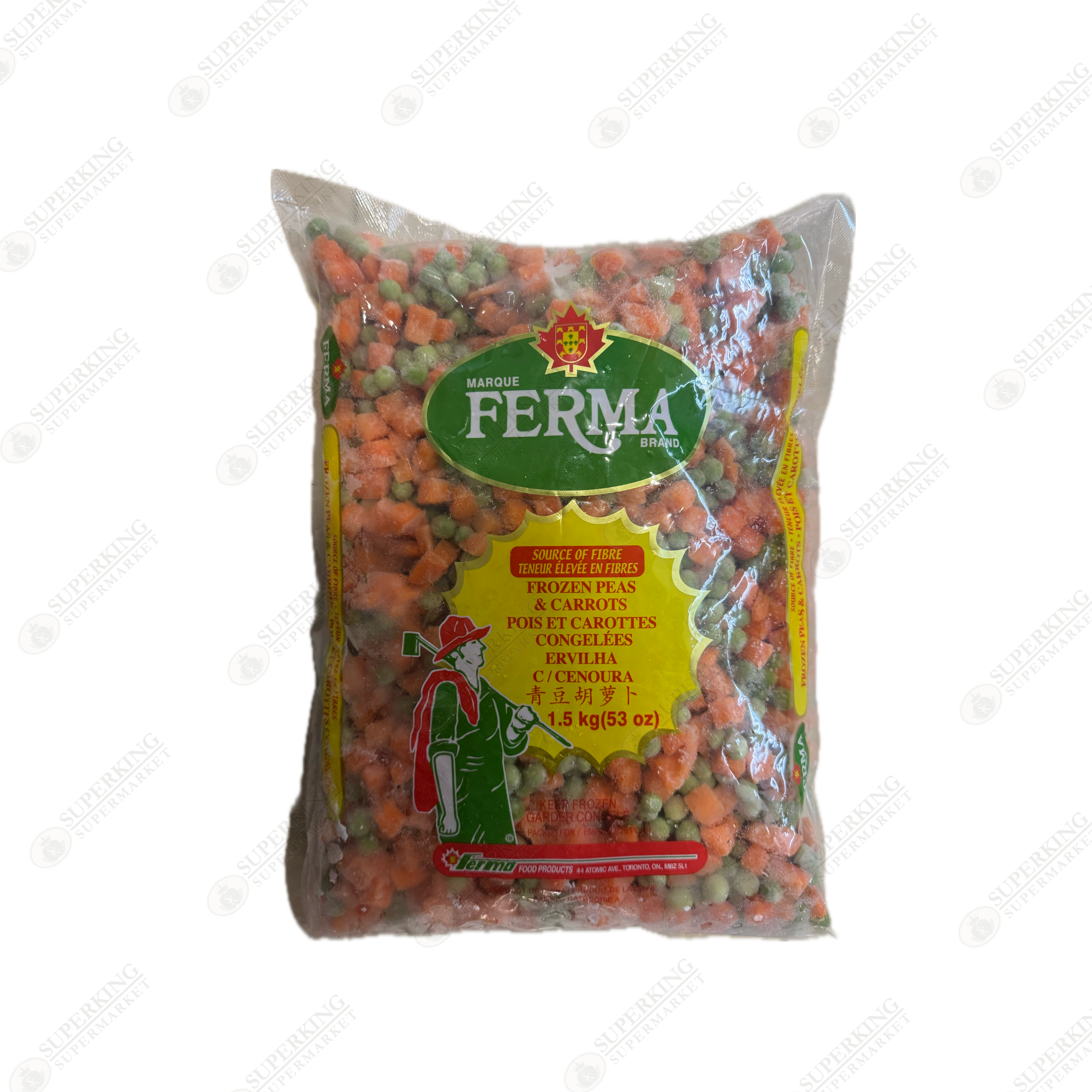 Frozen Peas & Carrots 6 x 1.5kg