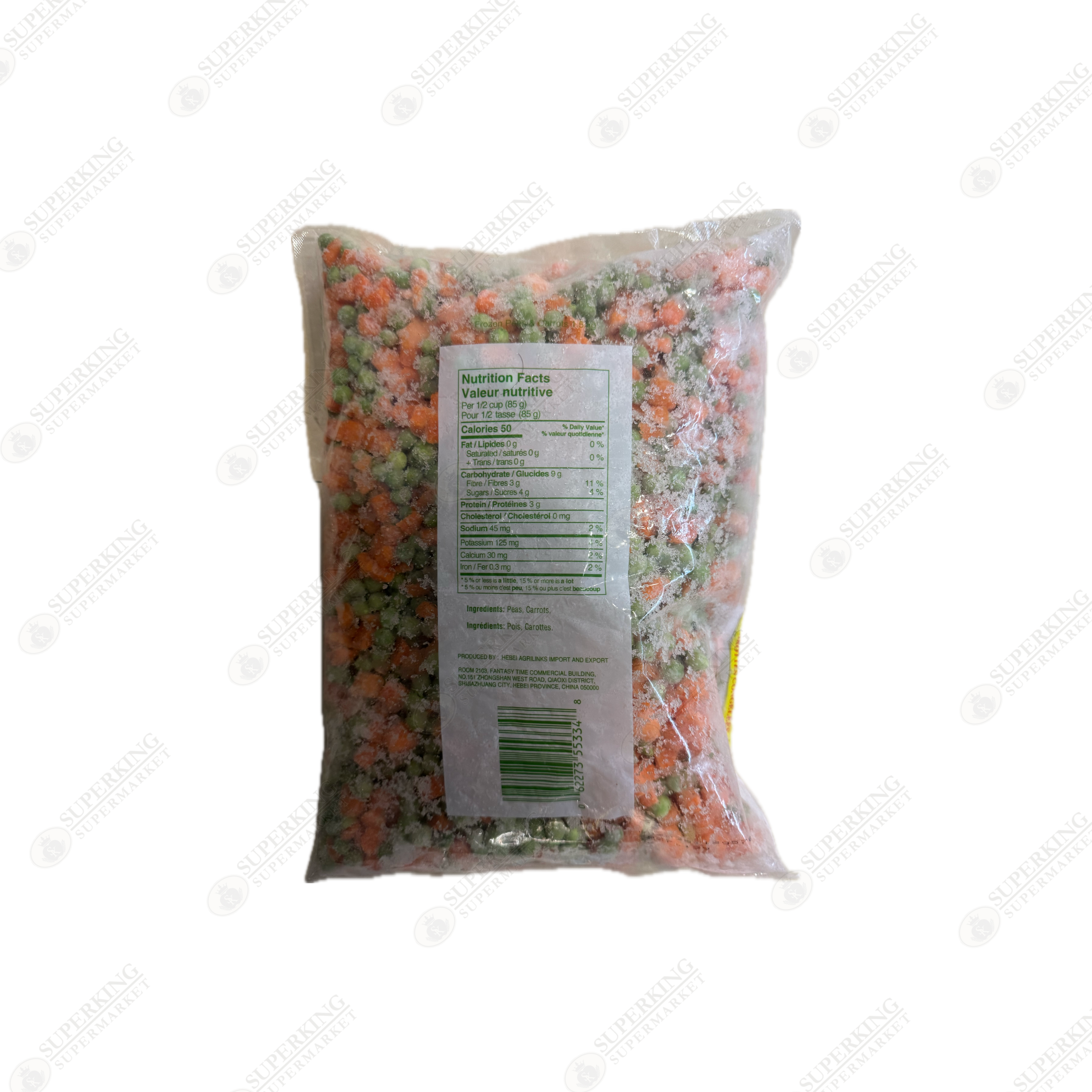 Frozen Peas & Carrots 6 x 1.5kg