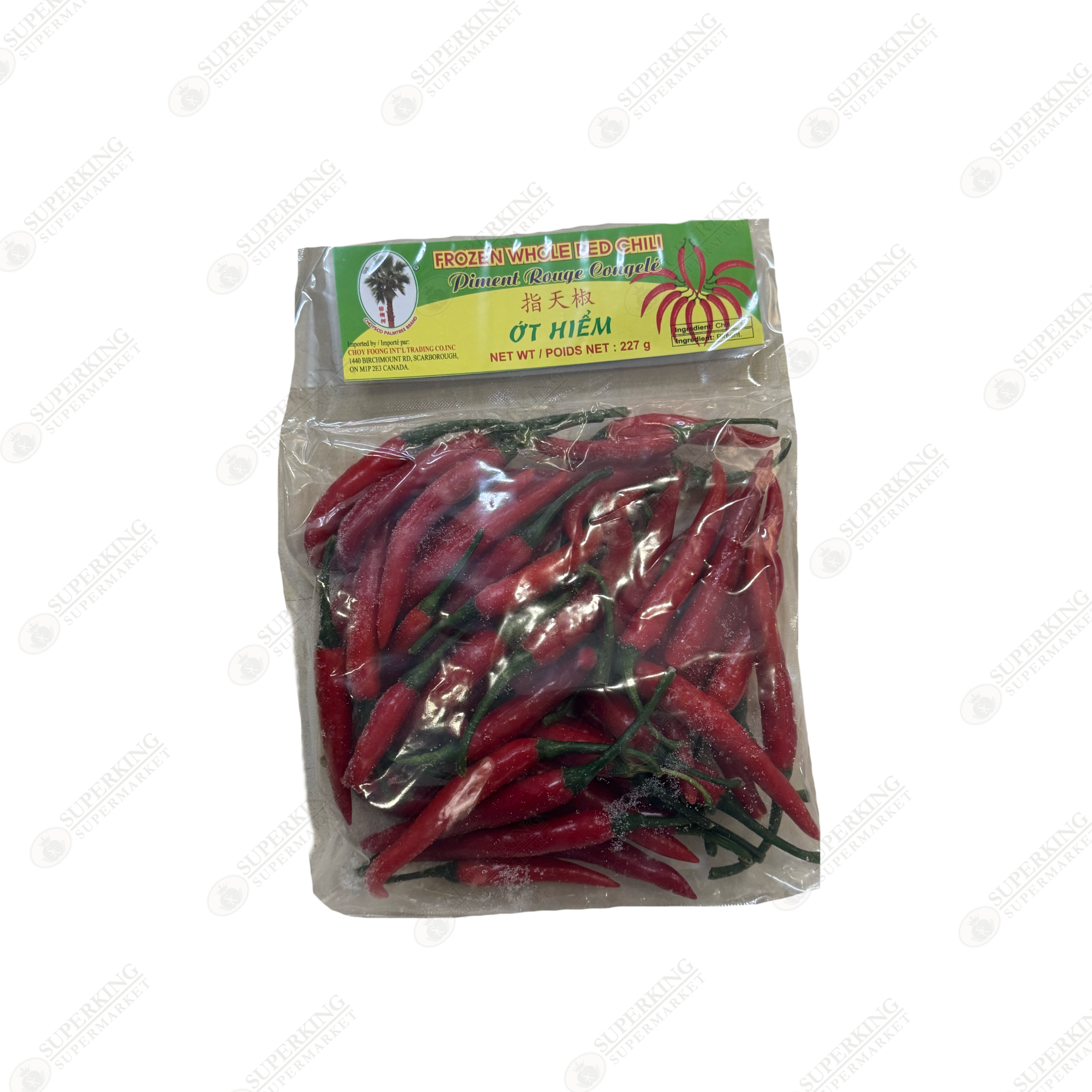 Frozen Whole Red Chili 227g