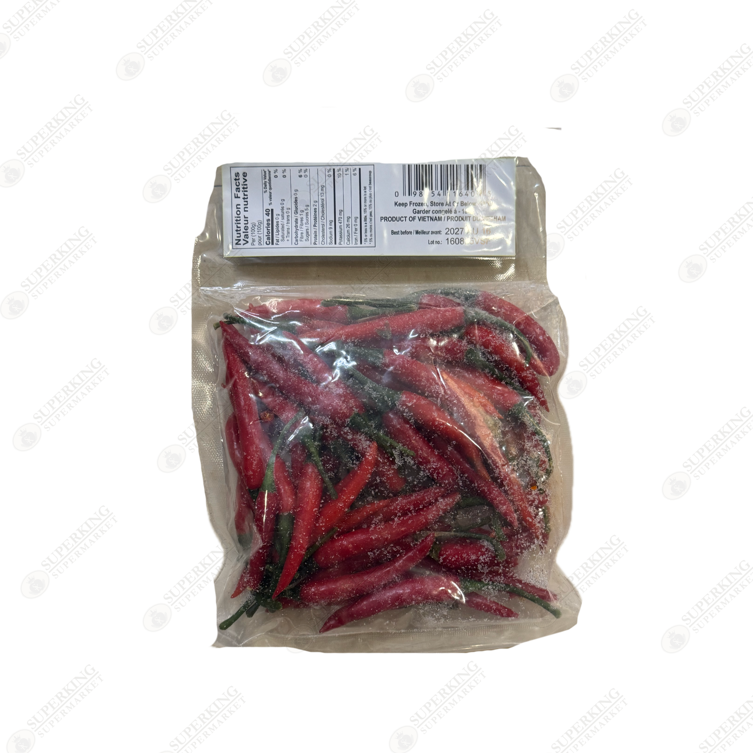 Frozen Whole Red Chili 227g