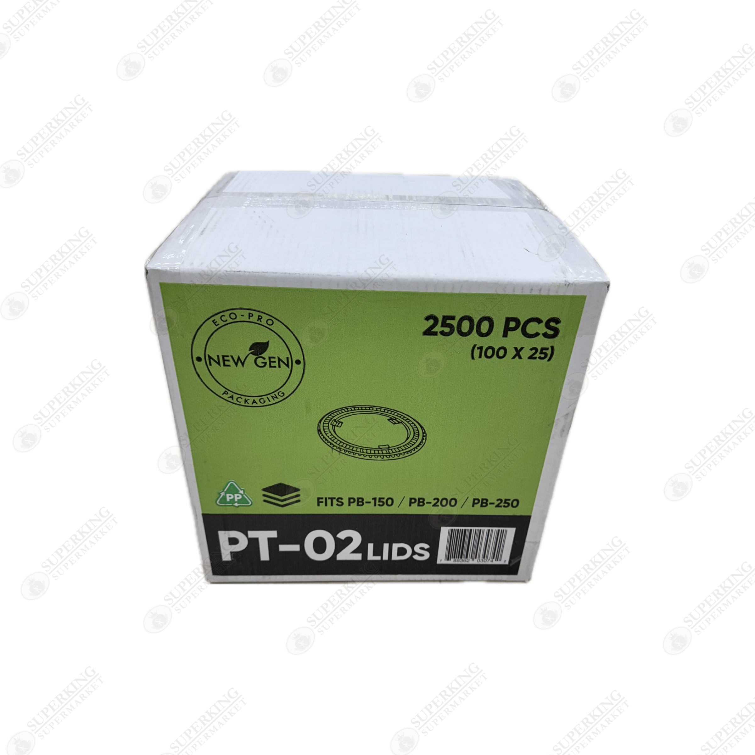 PT-02 Plastic Lids (2500 pieces) - Fits PB-150/PB-200/ PB-250