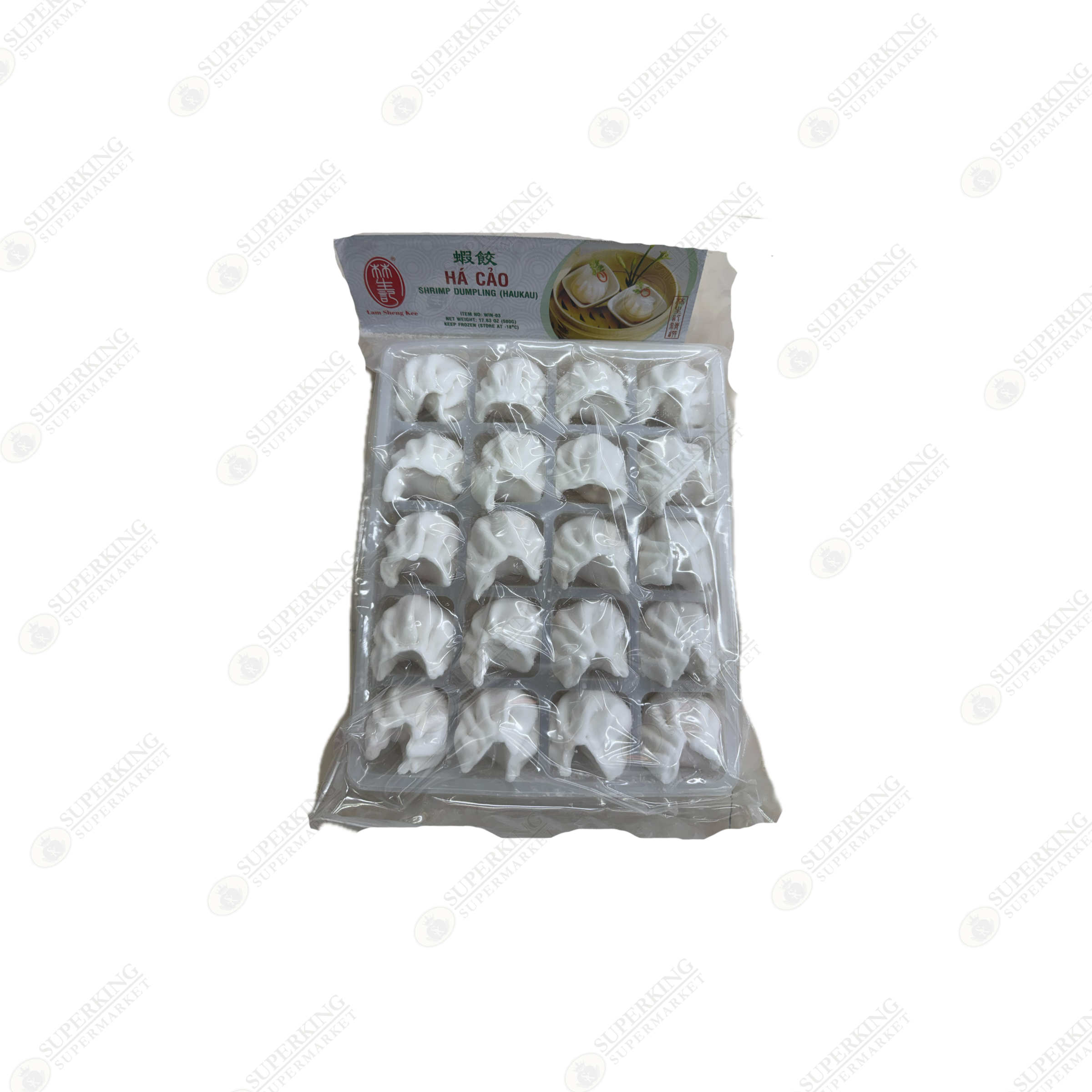 Frozen Shrimp Dumpling 500g (20 pieces) x 12 packs