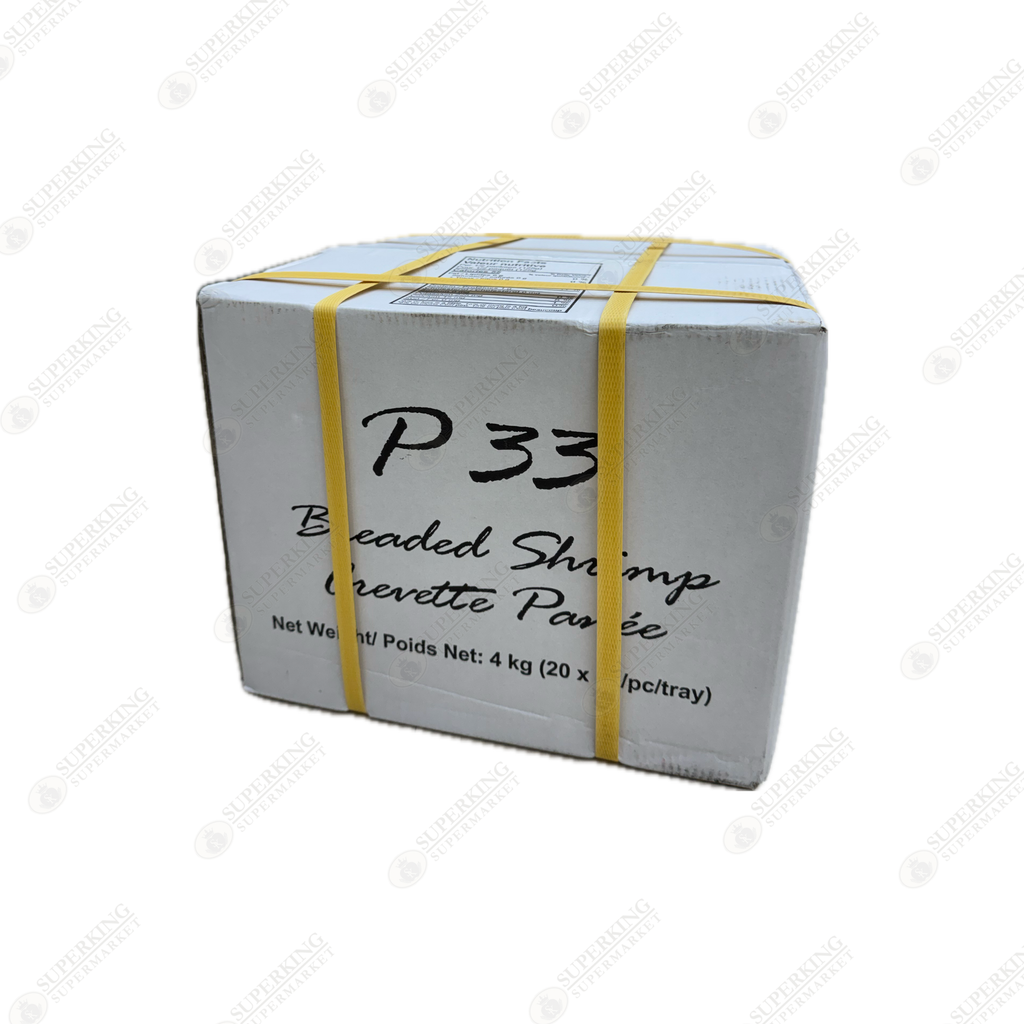 P33 Breaded Shrimp 4kg (20 x 10/pc/tray)