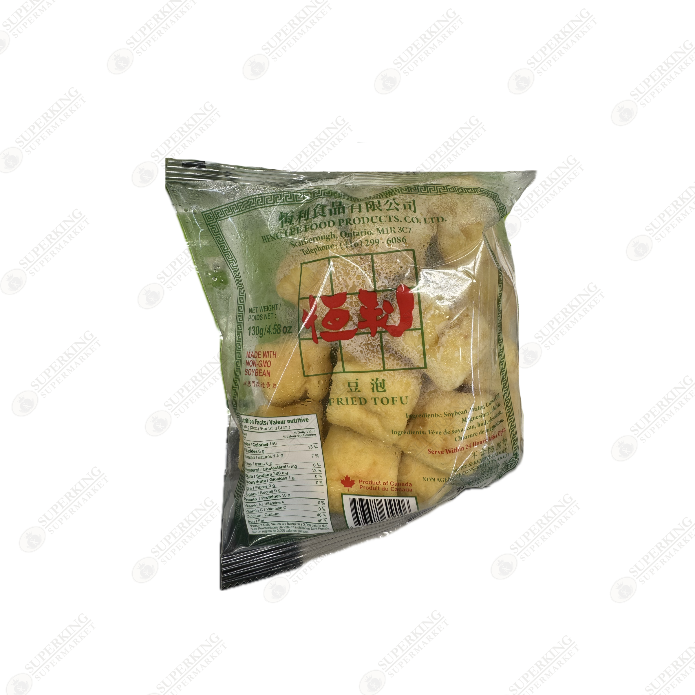Heng Lee Fried Tofu Puff 12 x 130g