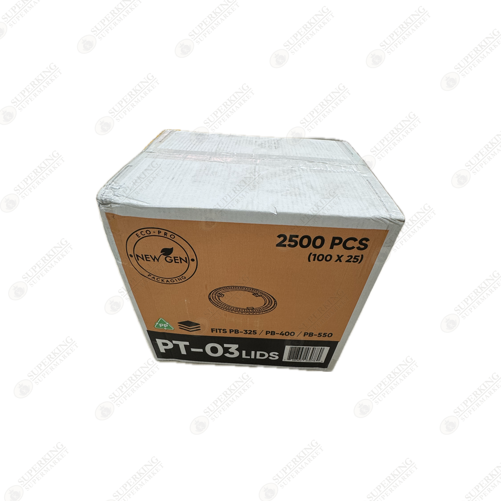 PT-03 Plastic Lids (2500 pieces) - Fits PB-325/PB-400/PB-550
