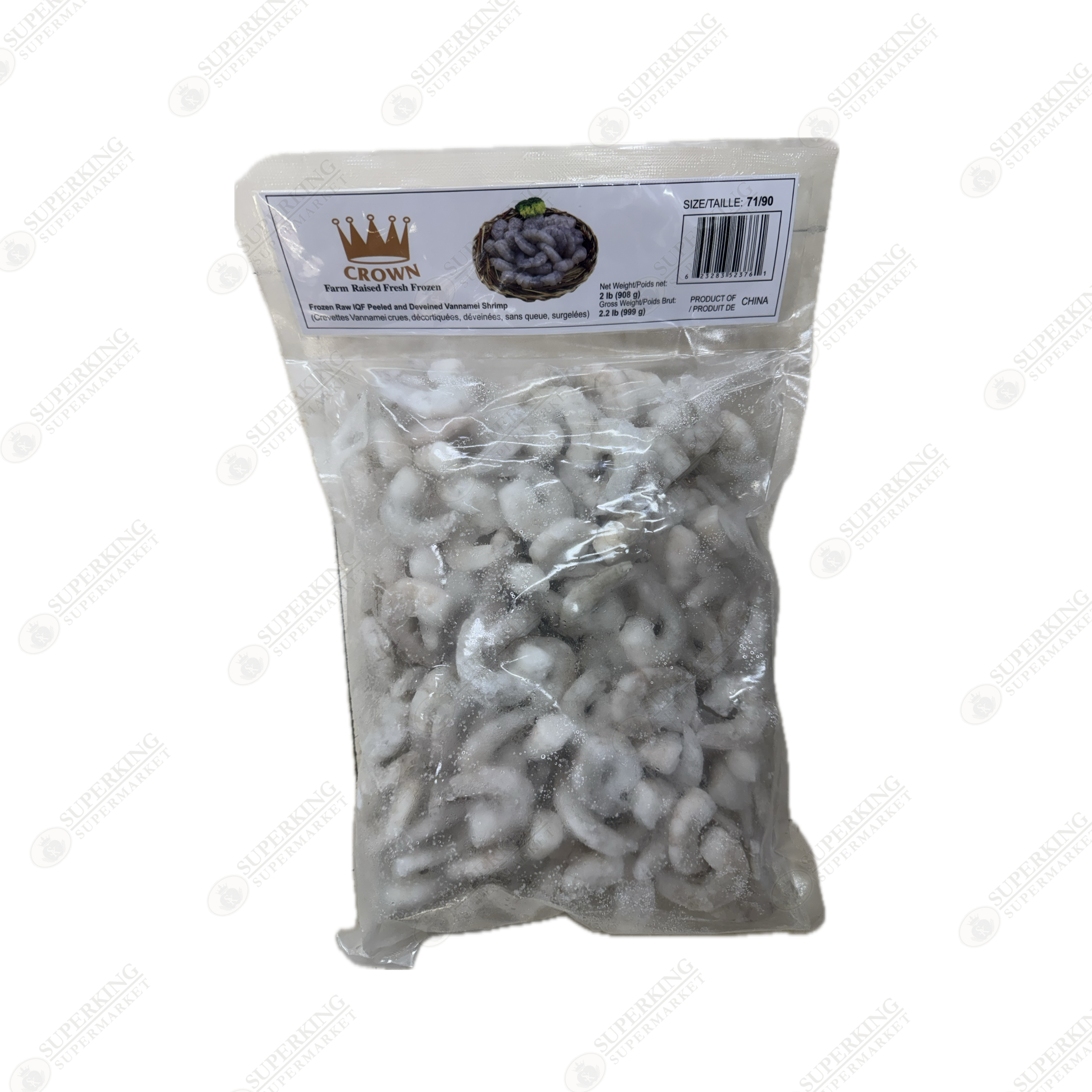 Fresh Frozen Shrimp 2LB (Size 71/90)