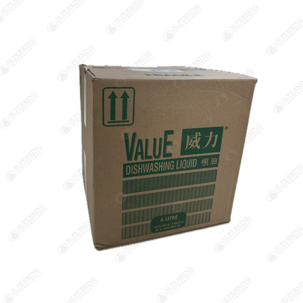 Value Dishwashing Liquid 4 x 4L