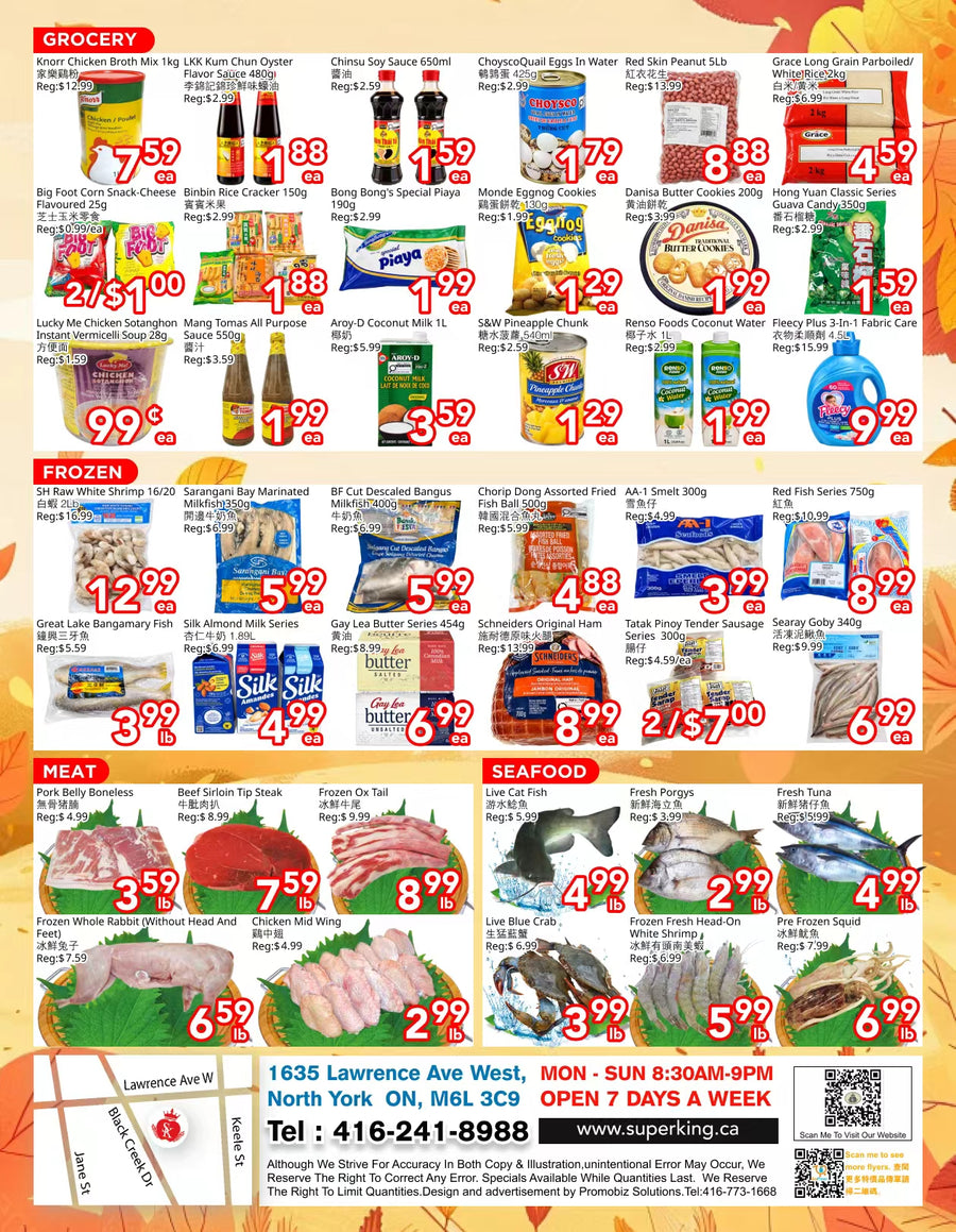 Weekly Flyer North York (October 9th-October 15th)