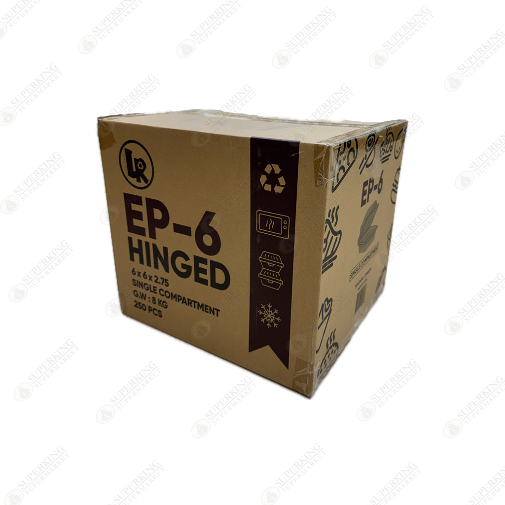 6" x 6" x 2.75" 1- Compartment EP-6 (150 pieces)